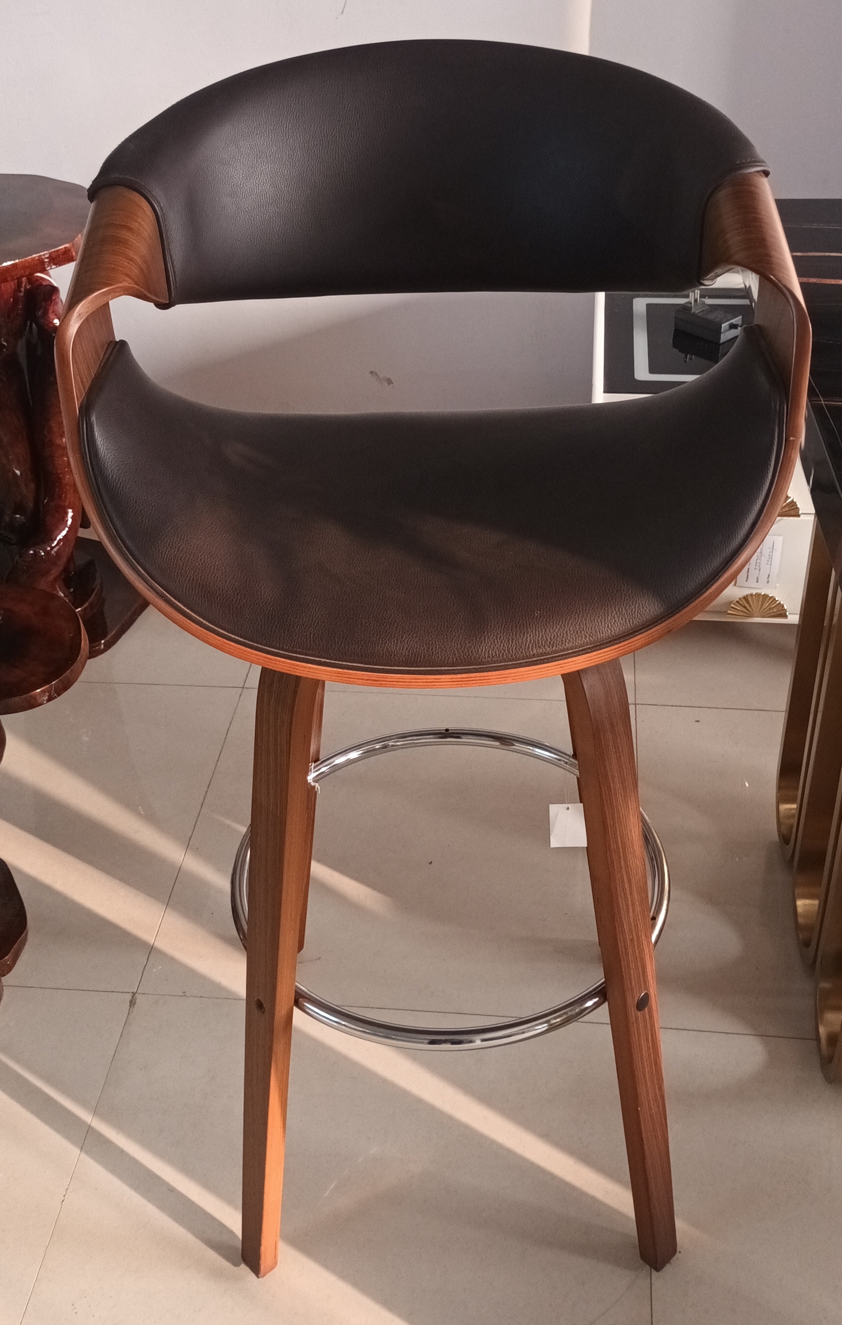 Leather Bar Stool view 2