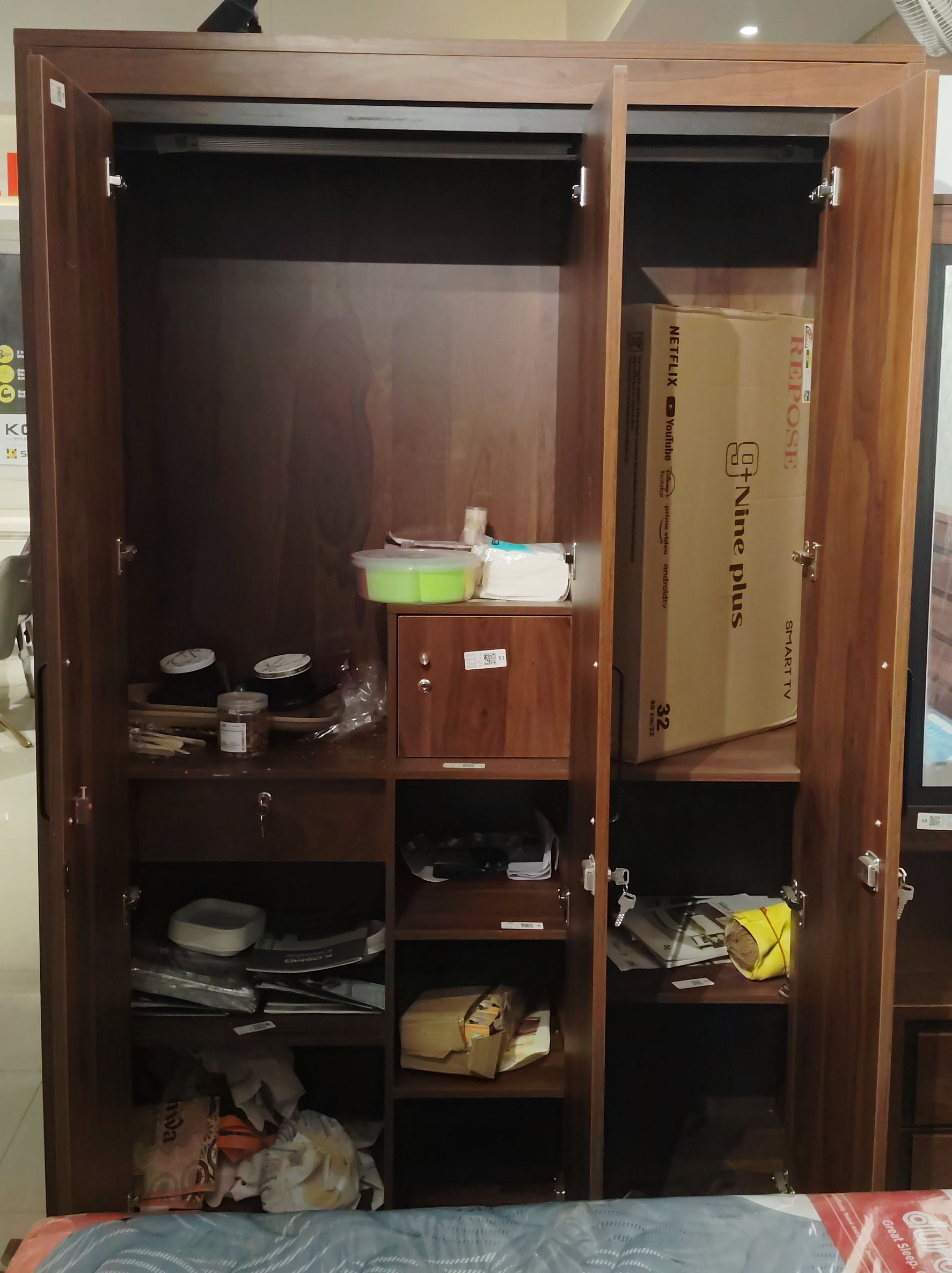 Wooden Wardrobe view 2
