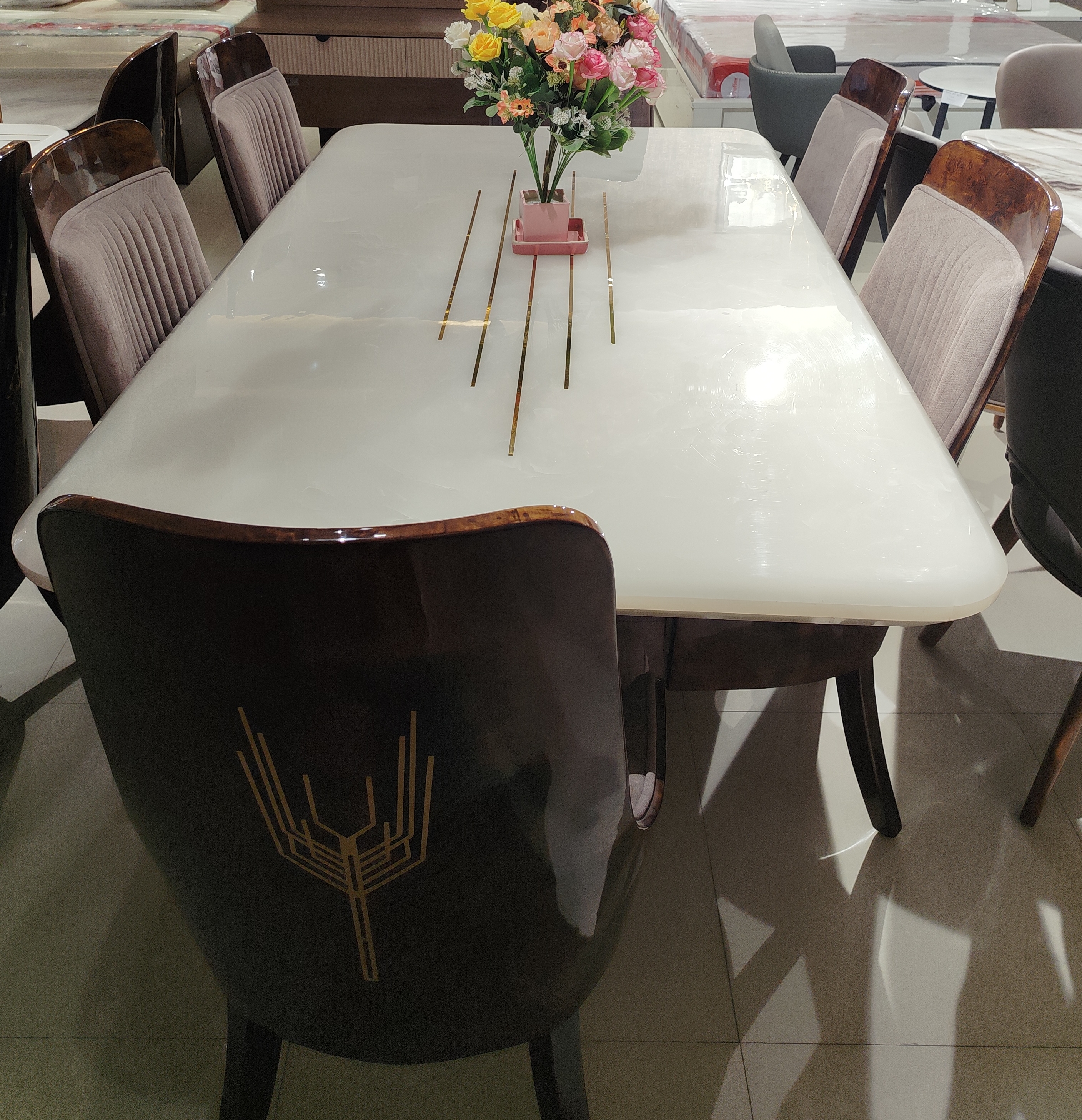 Marble Dining Table view 2