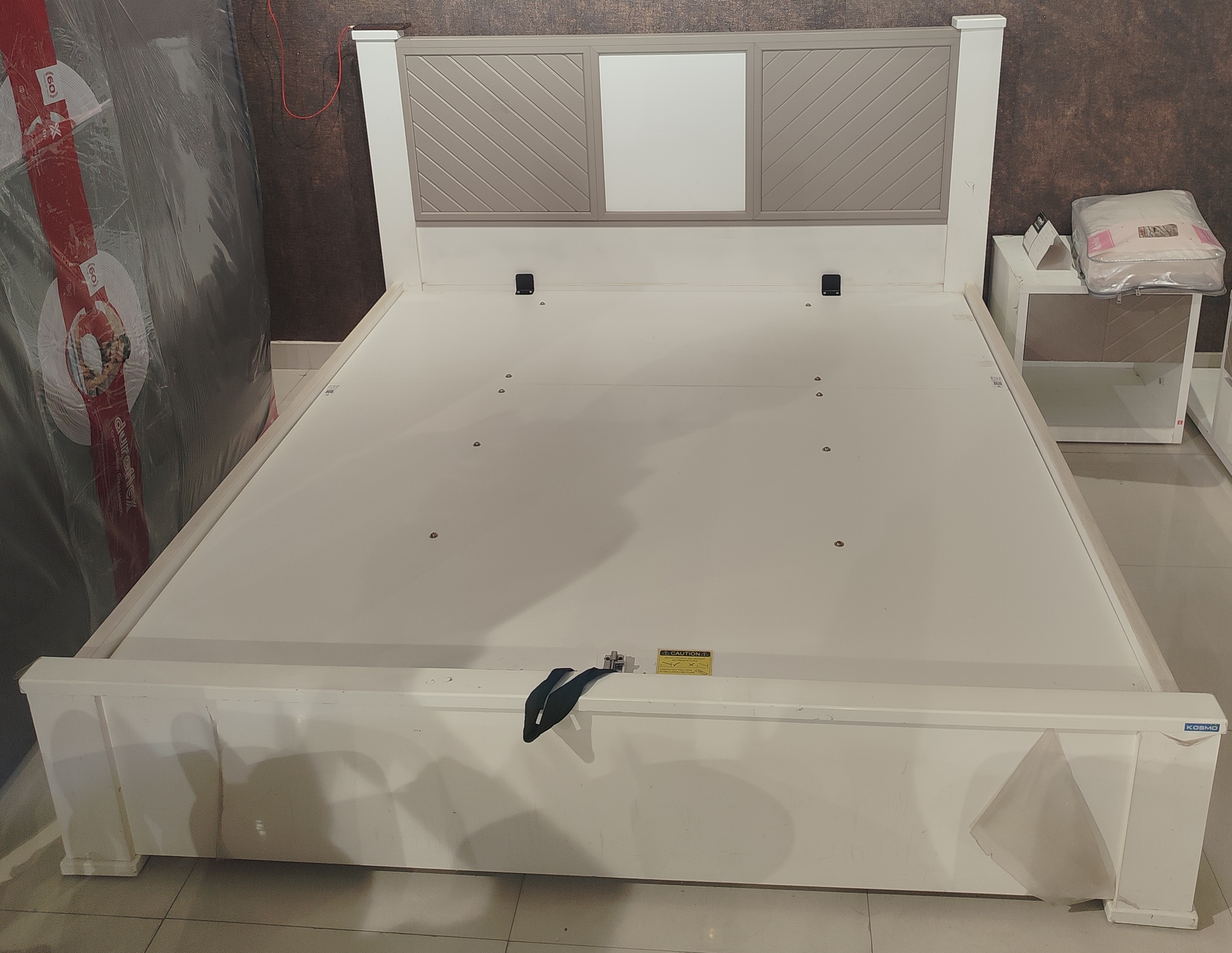 White Panel Bed view 2