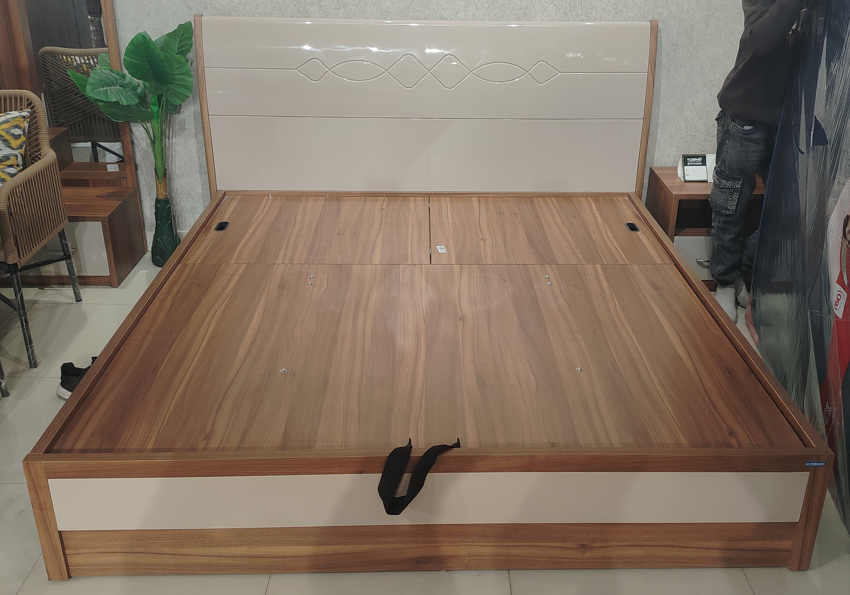 Krono Wooden Bed Frame view 2