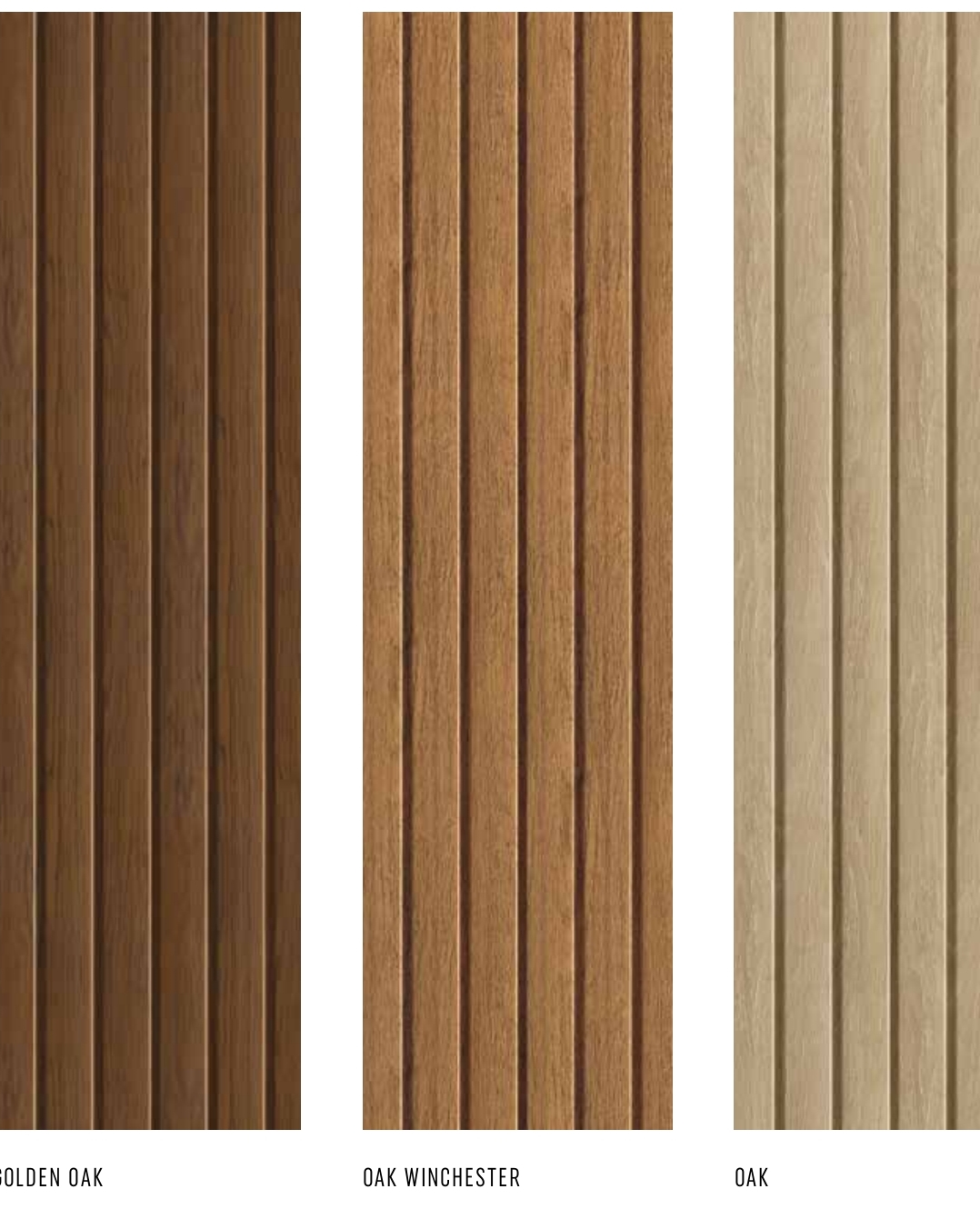 Fluted Panel - Golden Oak view 2