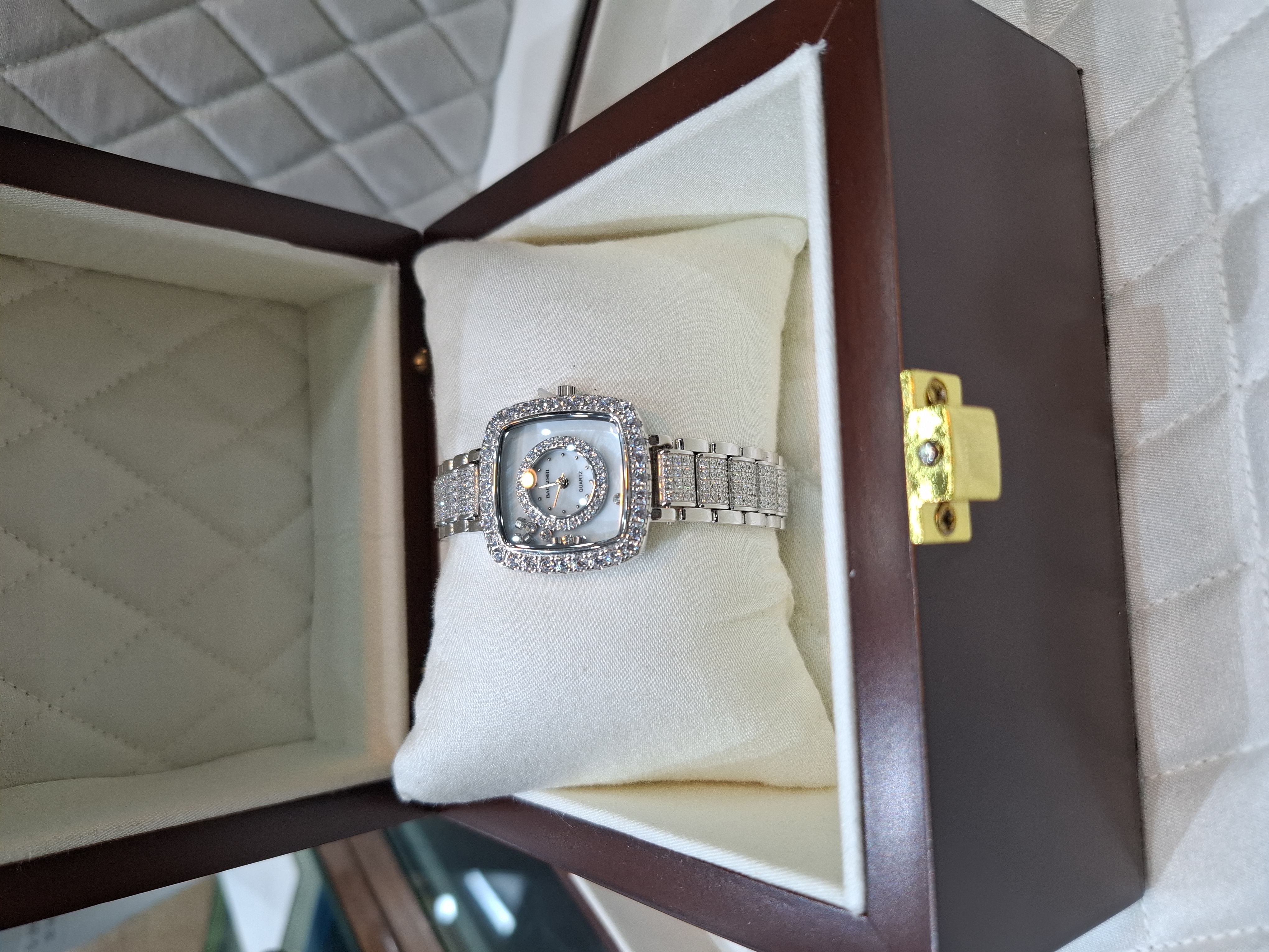 Luxury Crystal Watch 925 Silver view 2