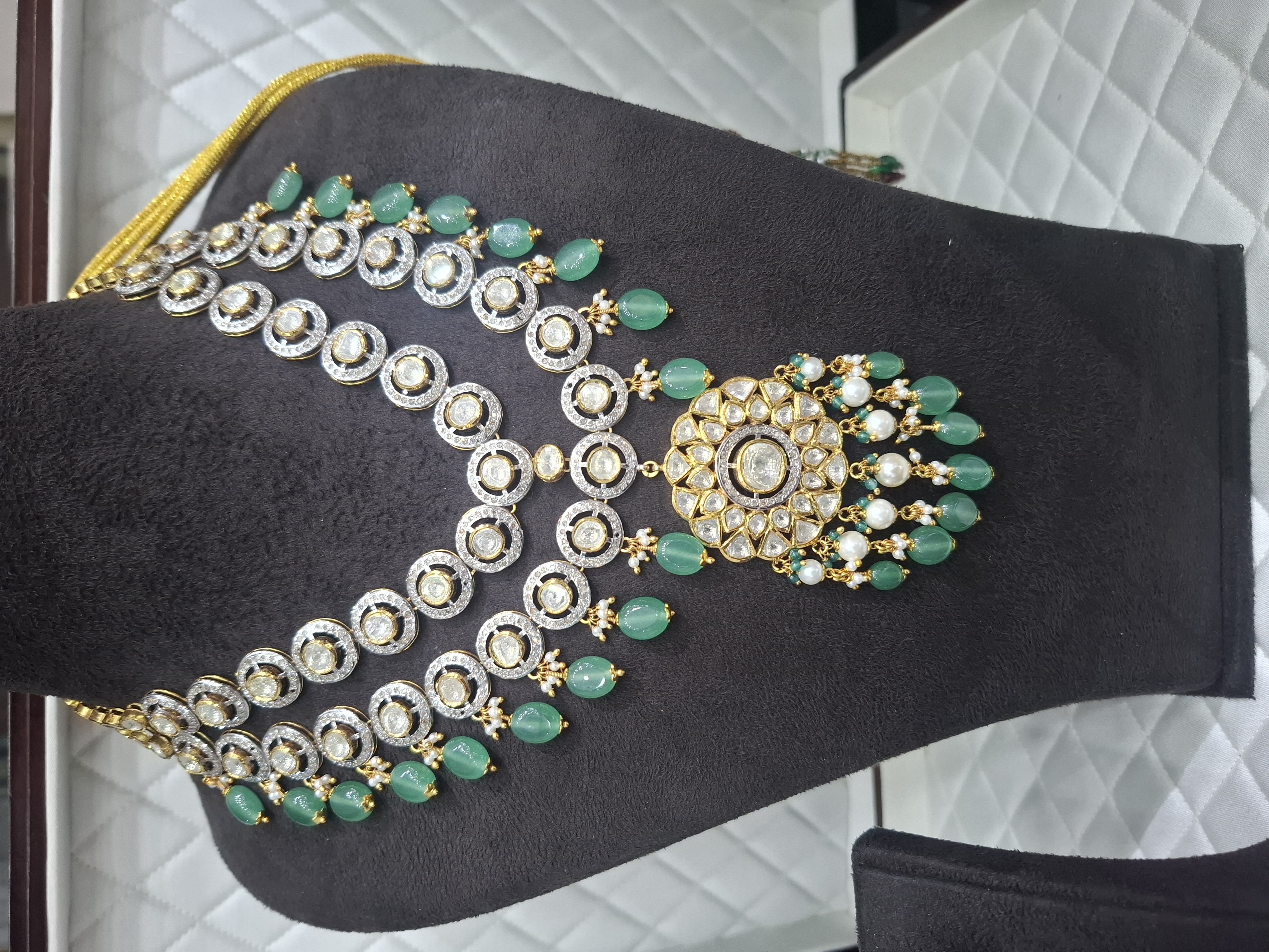 Diamond Polki Necklace 1 view 2