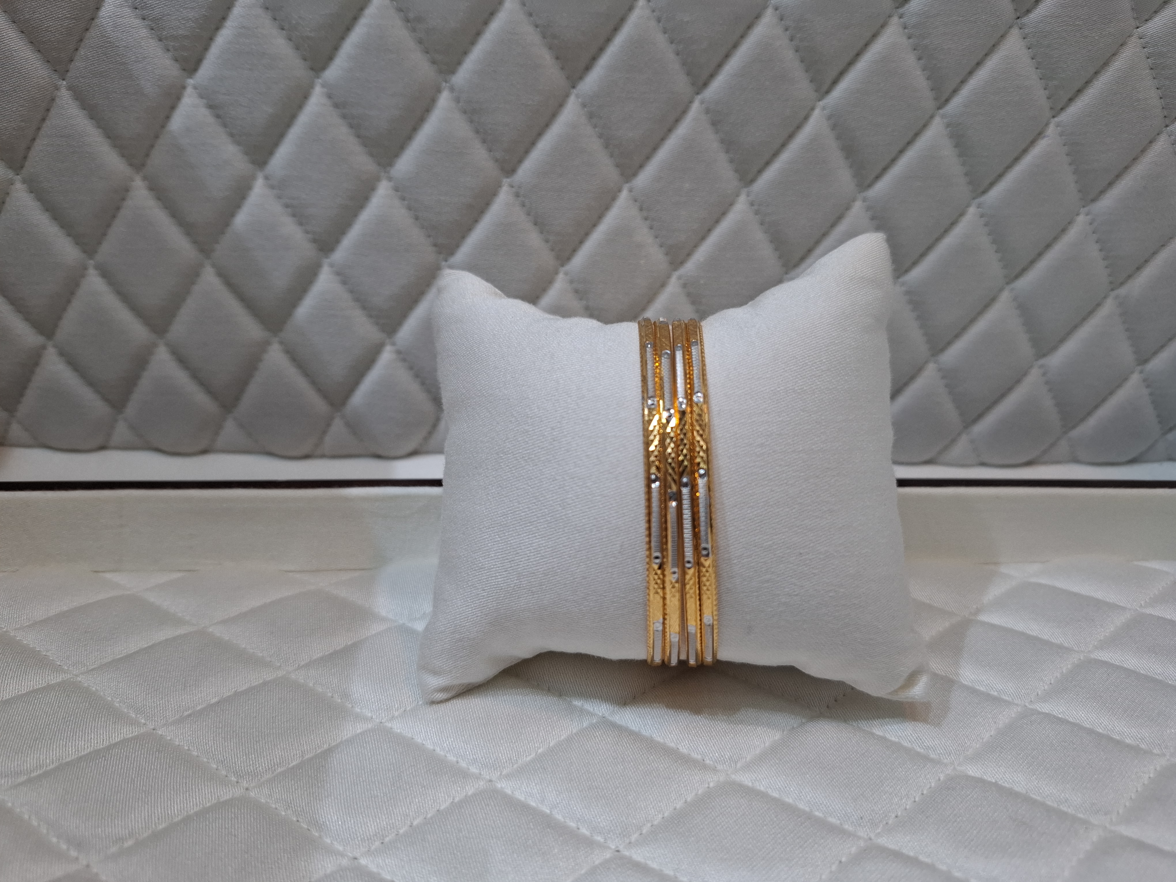 22ct Gold Laser Cut Bangles view 2