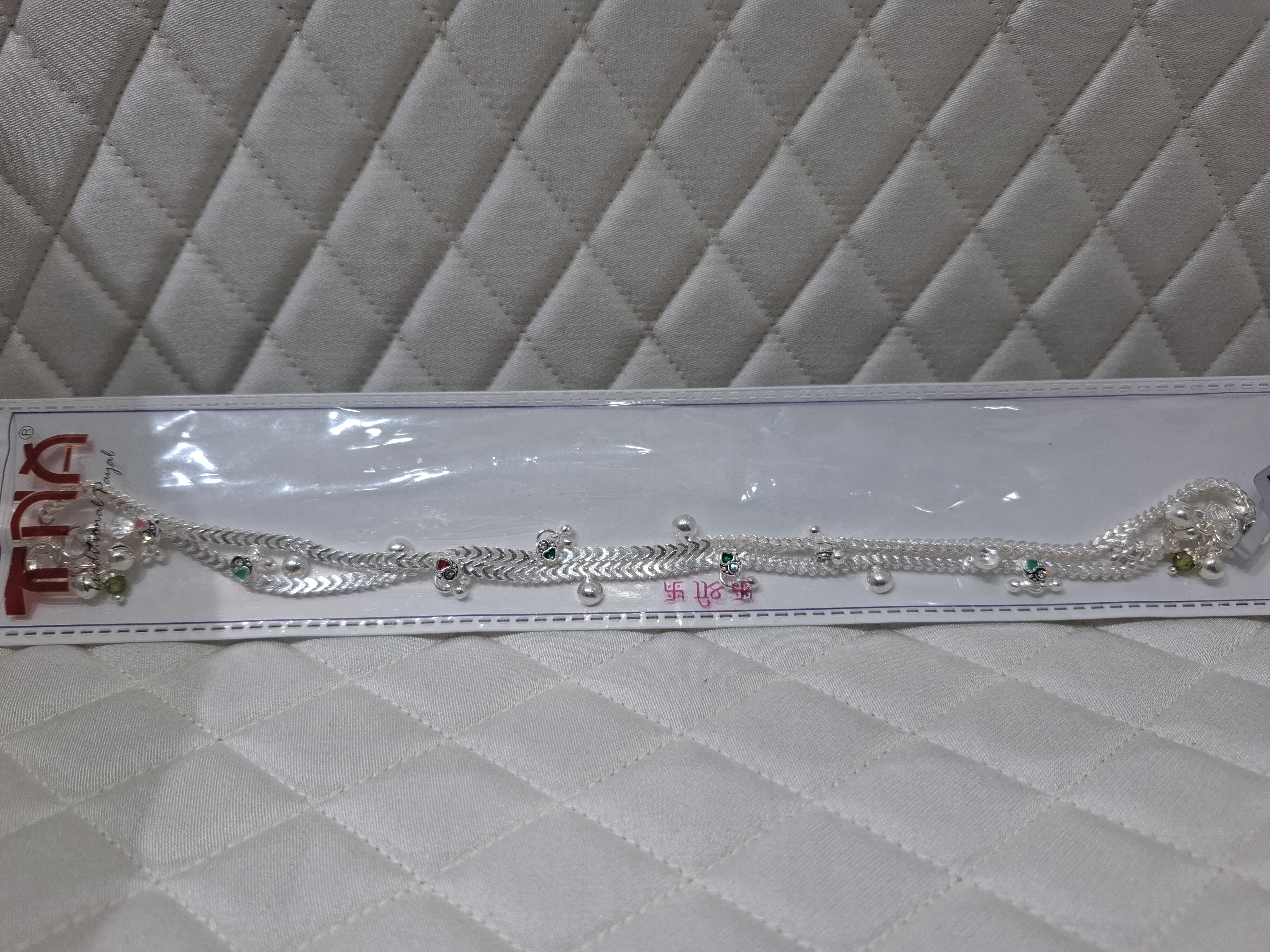 Silver Anklet view 2