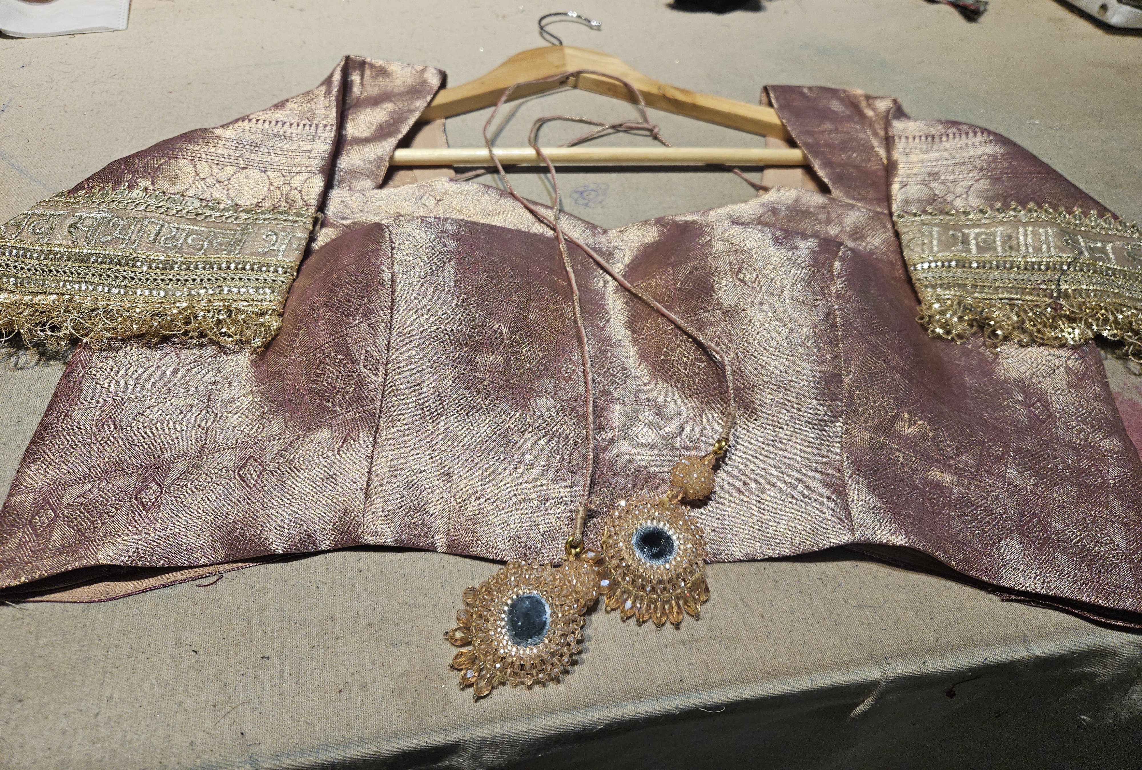Embroidered Silk Blouse view 2