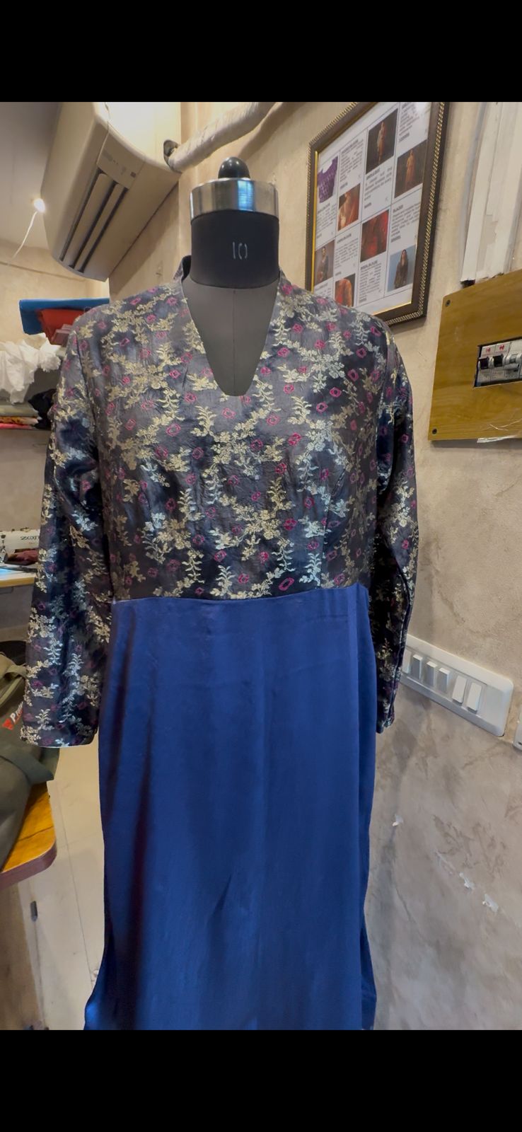 Floral Embroidered Long Dress view 2