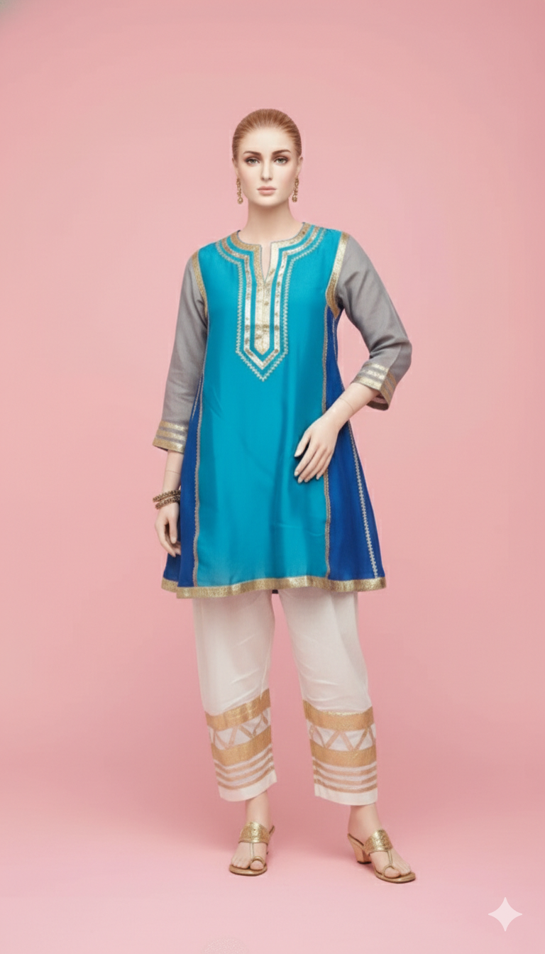 Ethnic Tunic Set Kareena Kapoor Style view 2