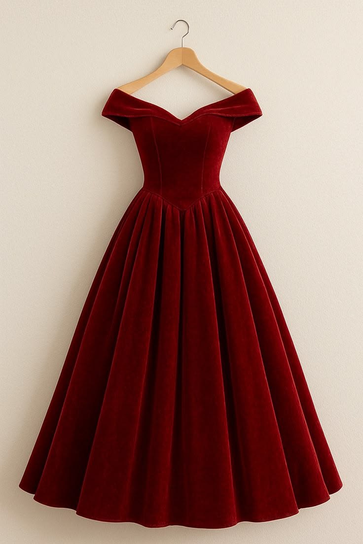Velvet Off-Shoulder Dress view 2