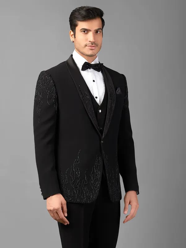 Mens Designer Embroidery Suit view 2