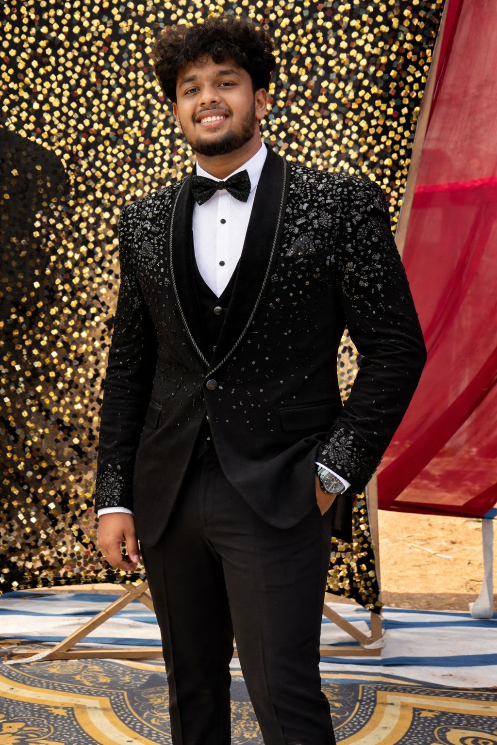 Sequin Tuxedo Suit view 2