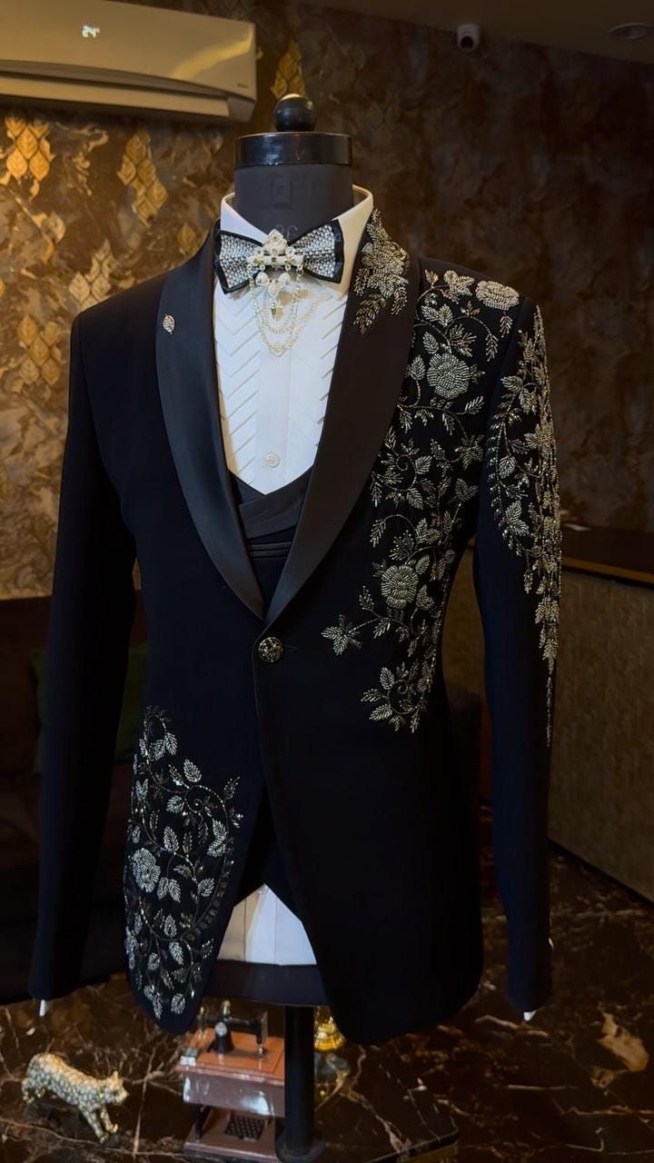 Designer Embroidered Tuxedo view 2
