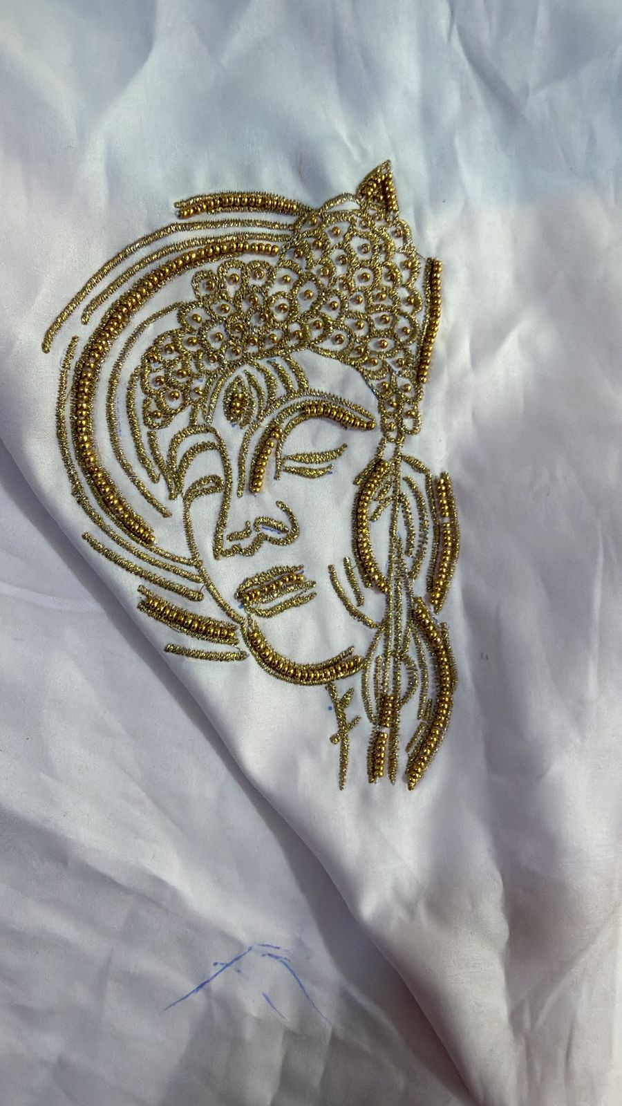 Embroidered Cotton Krishna Shirt view 2