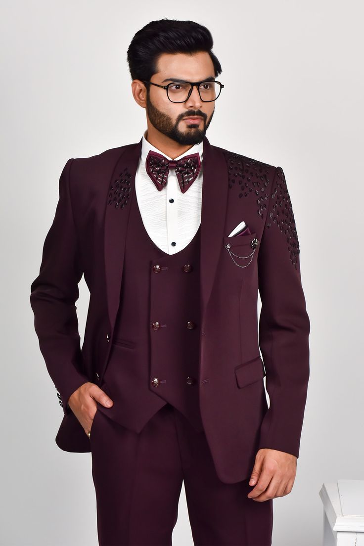 Luxury Wine Designer Suit view 2