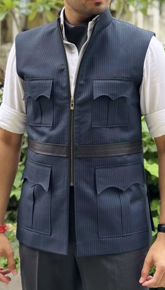 Elegant Nehru Vest view 2