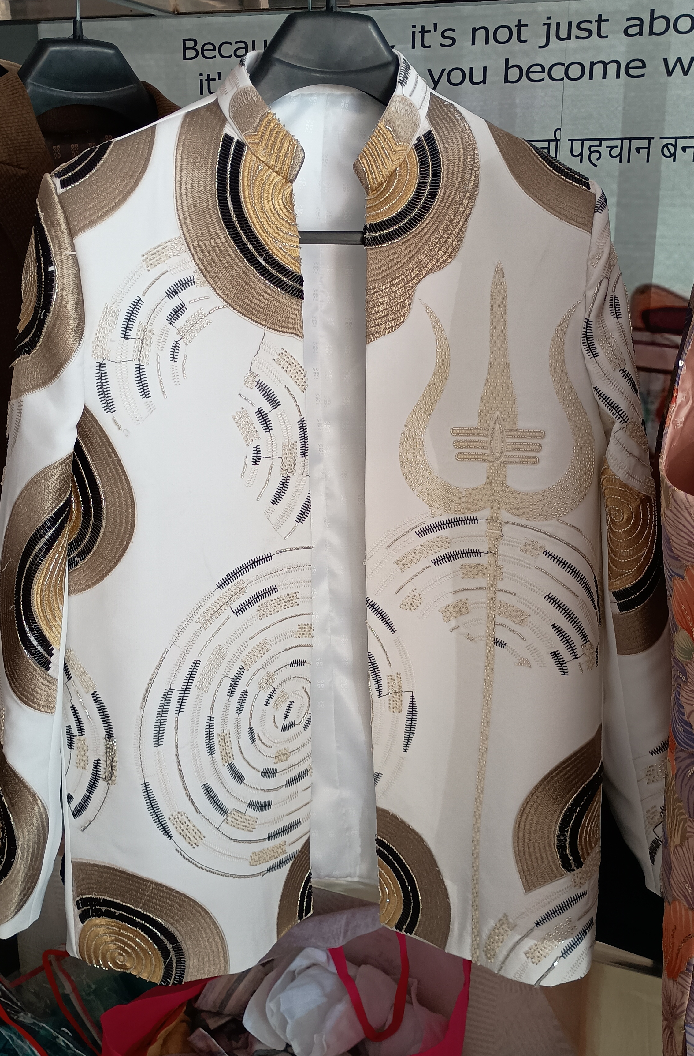 Designer Embroidered Coat view 2