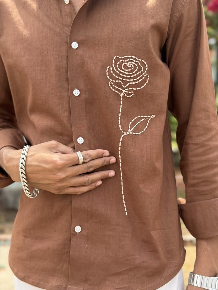 Embroidered Rose Shirt view 2