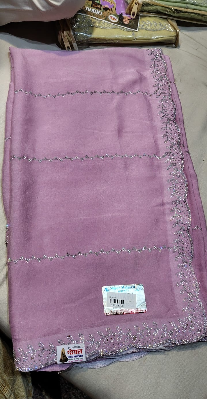 Shree Mahavir Chiffon Saree view 2