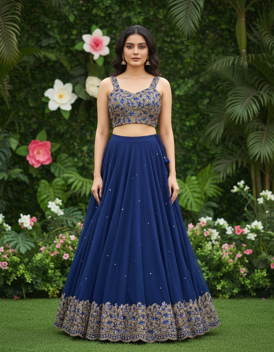 Navy Blue Ethnic Wear view 3