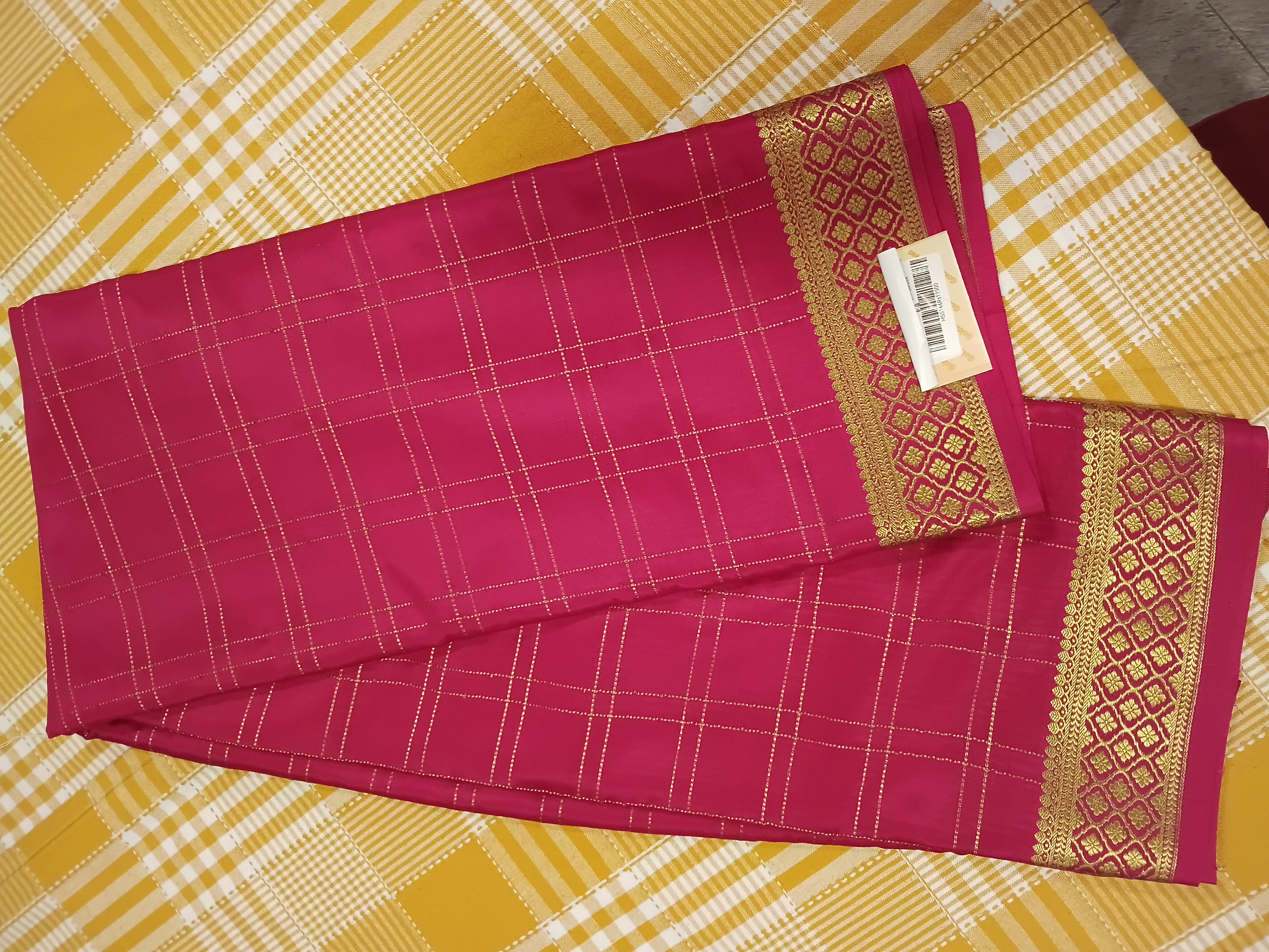 Pink Pure CREP MYSORE SILK view 2