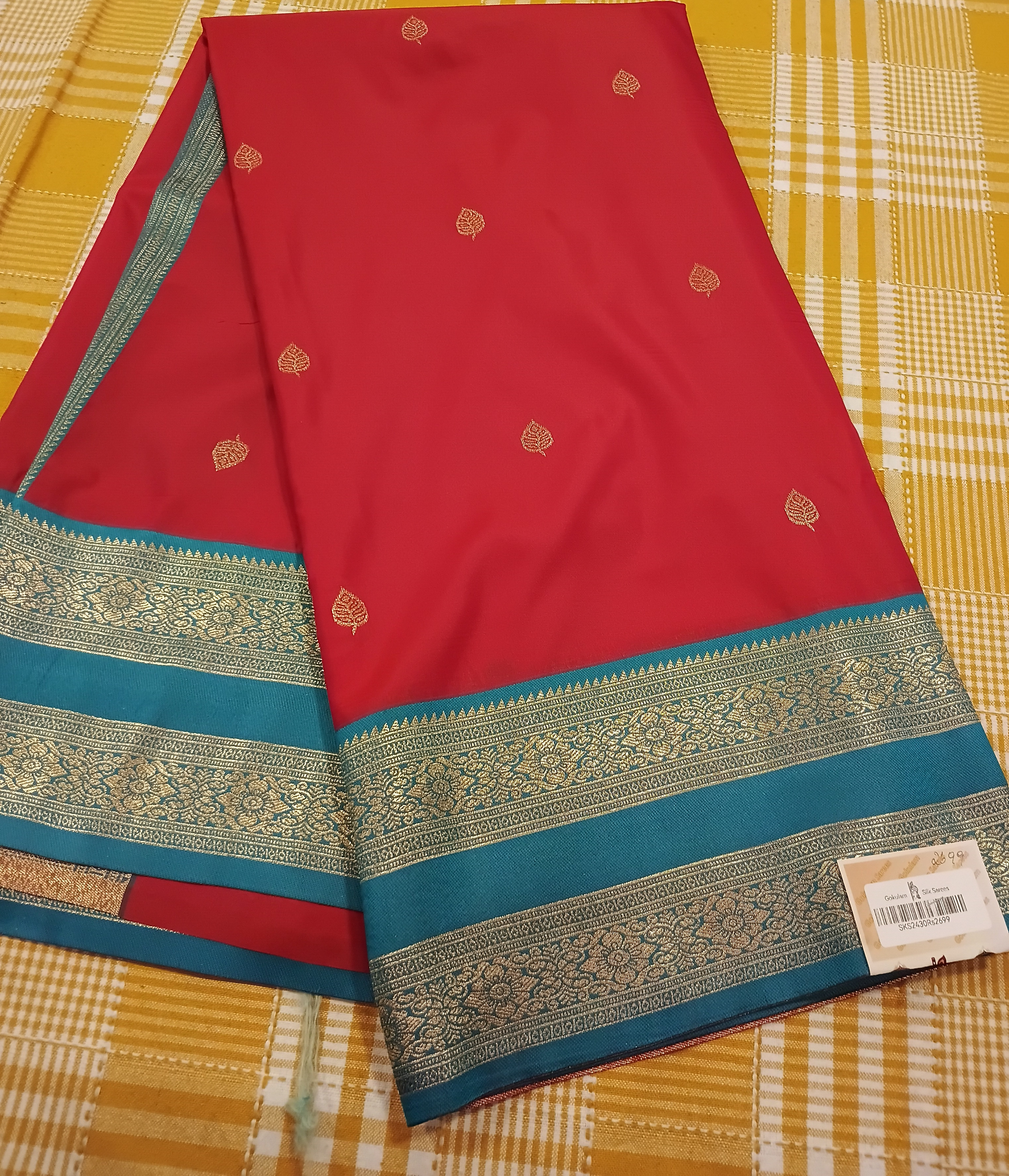 Semi Silk Saree 271 view 2