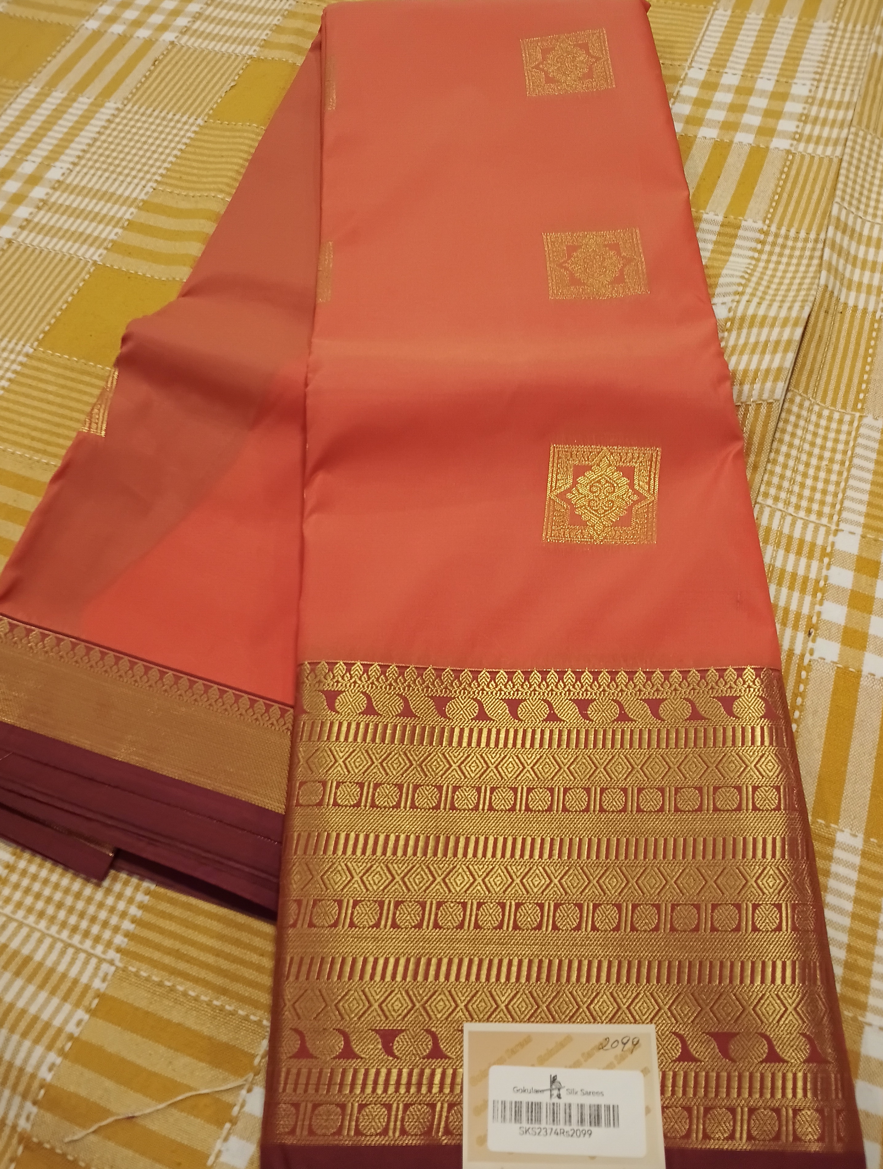 Semi Silk Saree 265 view 2