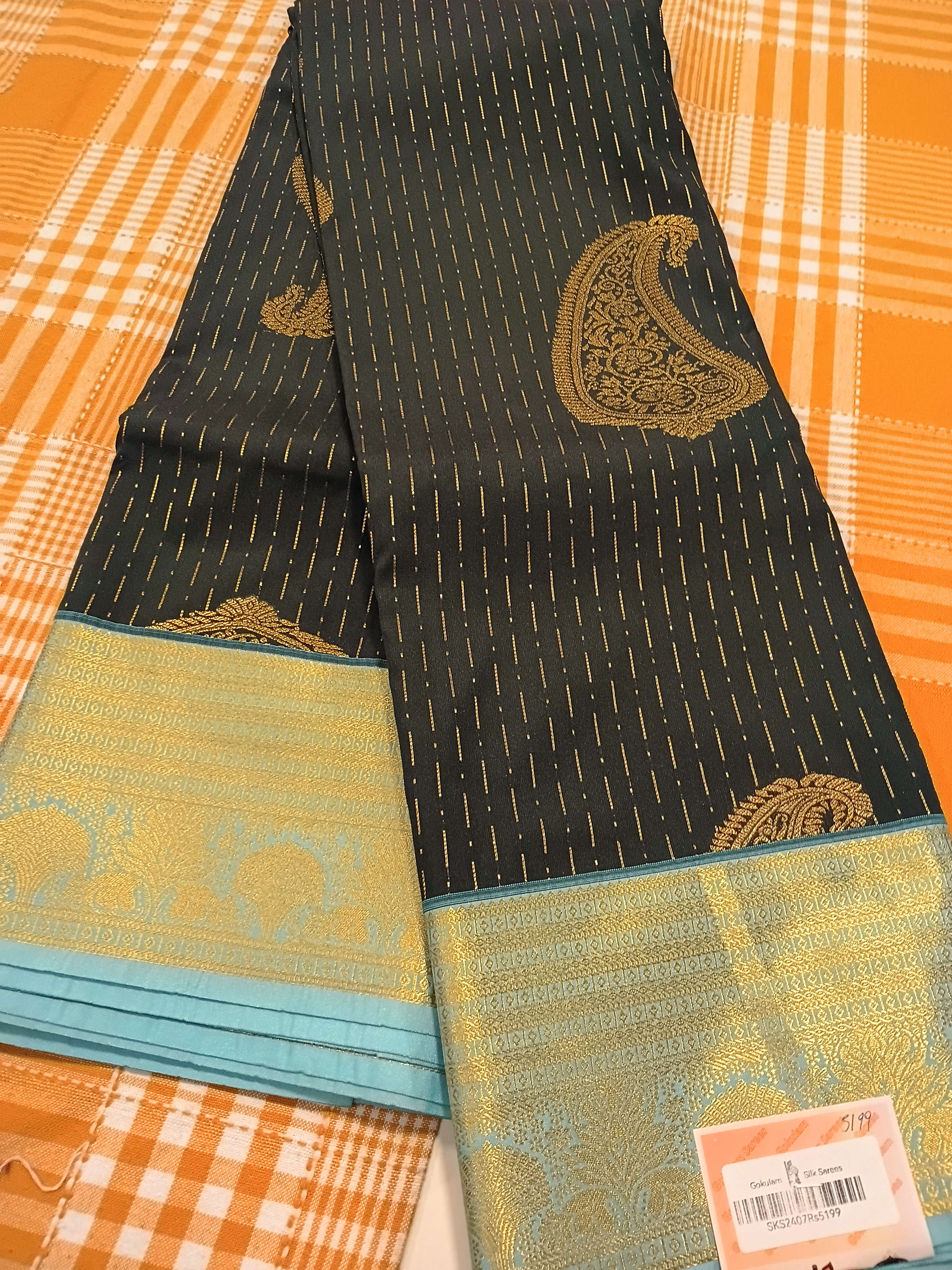 Semi Kanchi Silk Saree 256 view 2