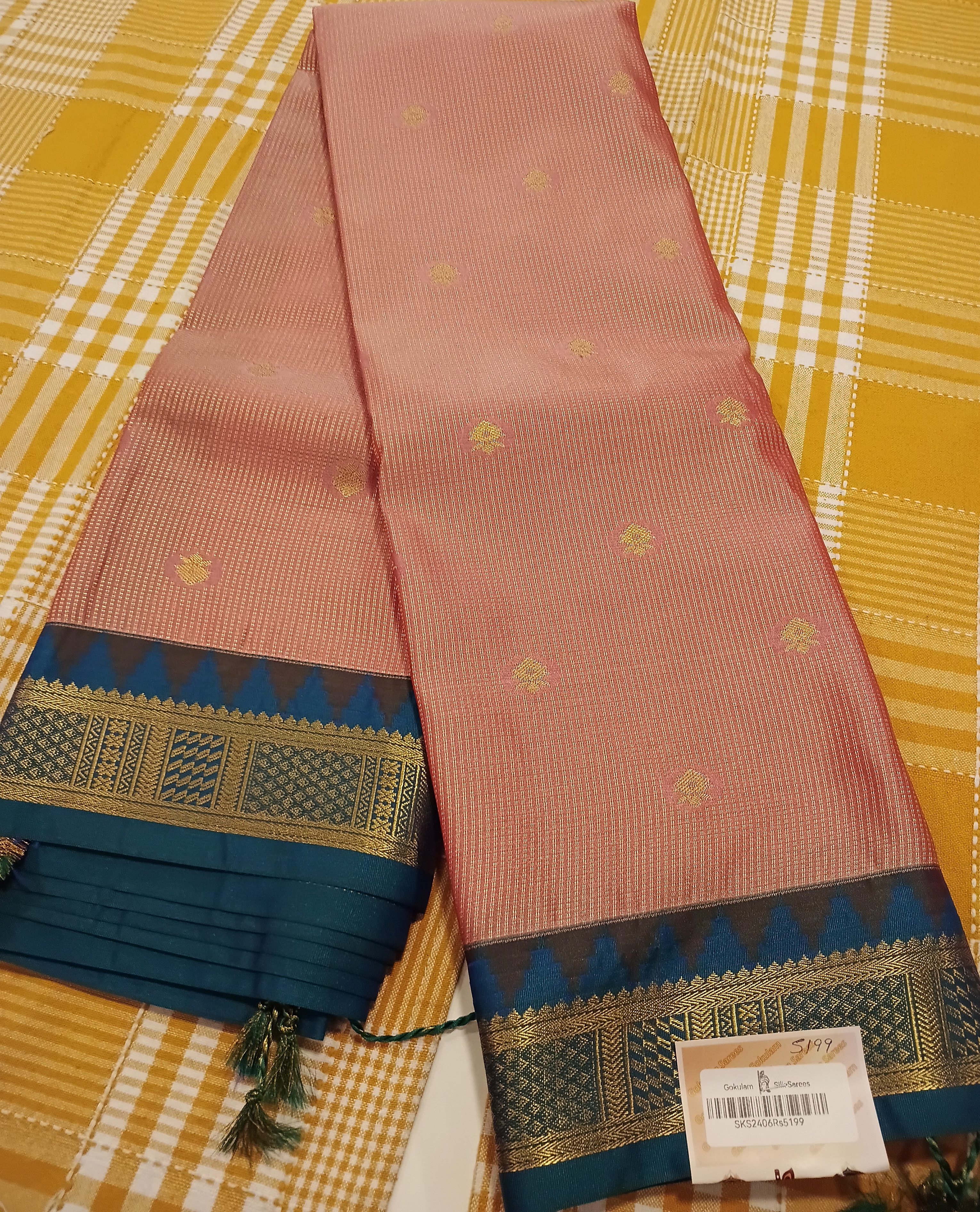 Semi Kanchi Silk Saree 255 view 2