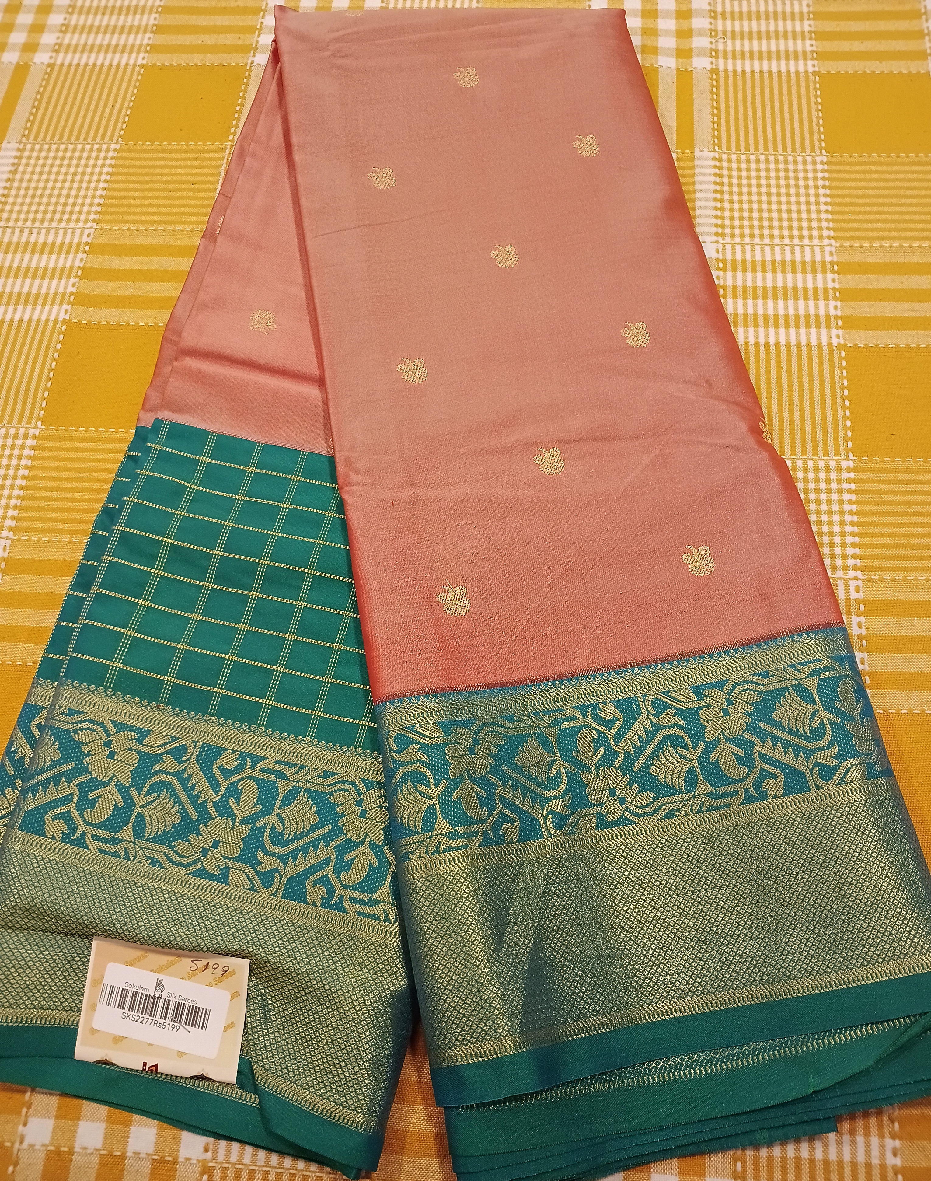 Semi Kanchi Silk Saree 250 view 2