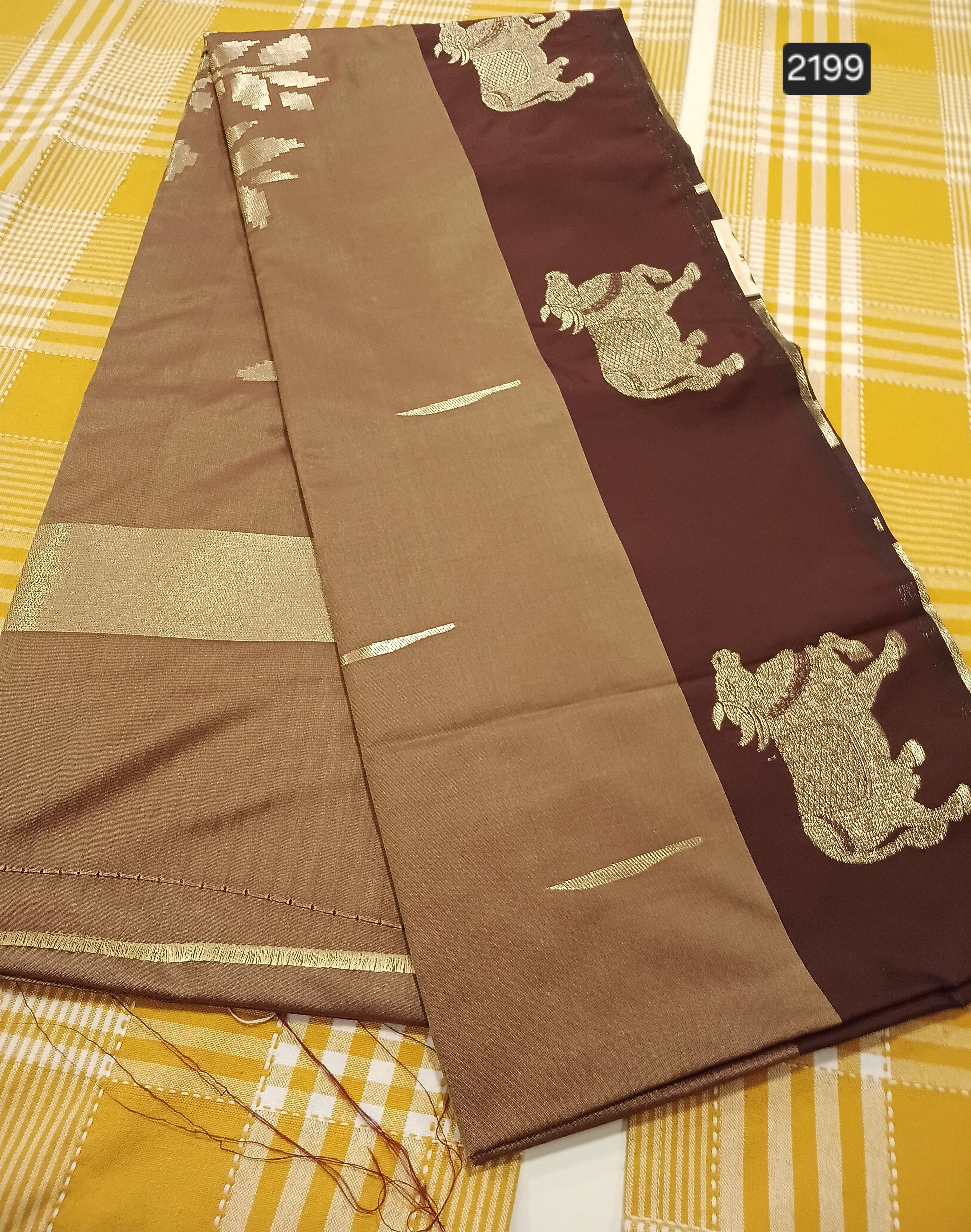 Semi Silk Saree 240 view 2