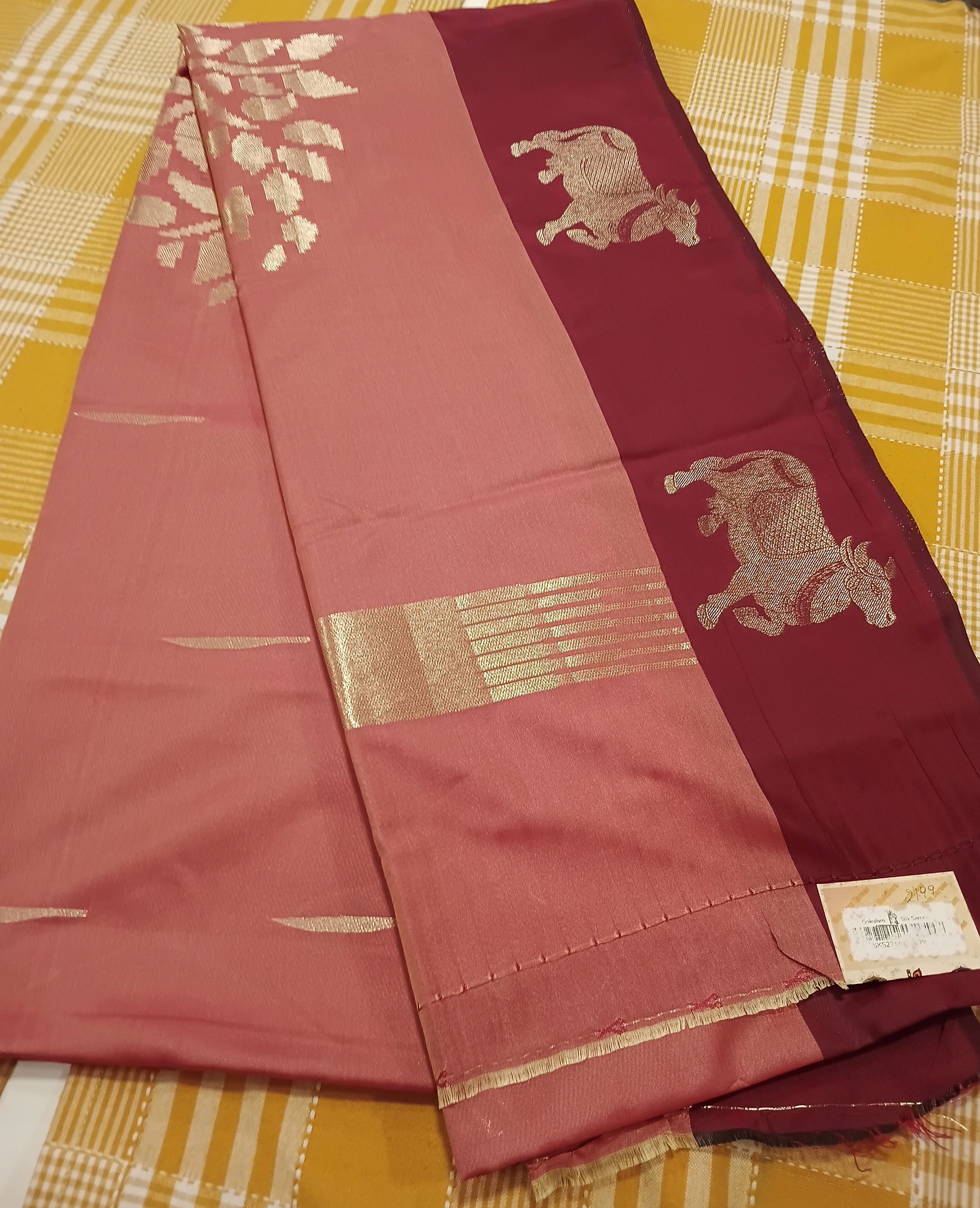 Semi Silk Saree 238 view 2