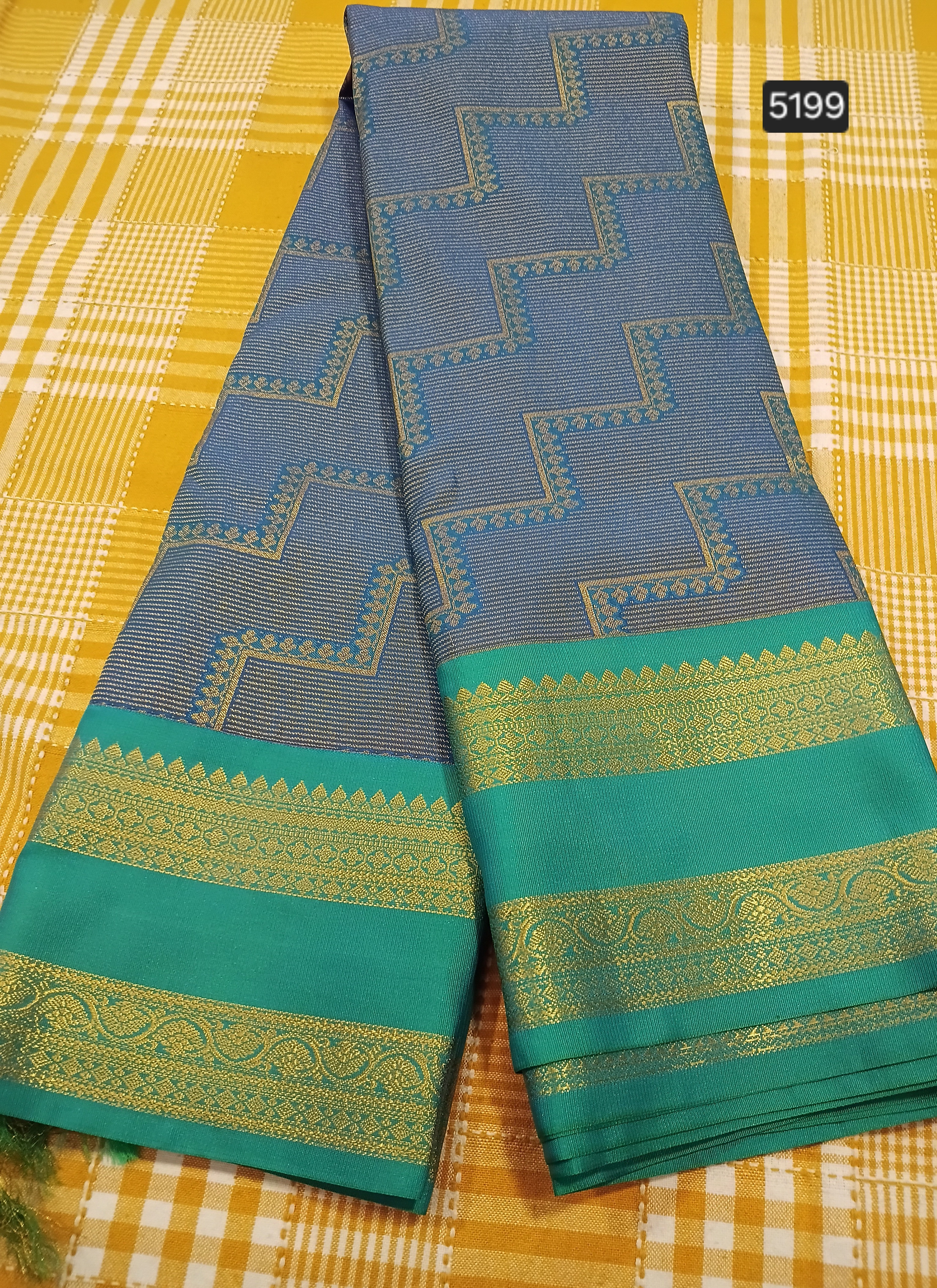 Semi Kanchi Silk Saree 230 view 2