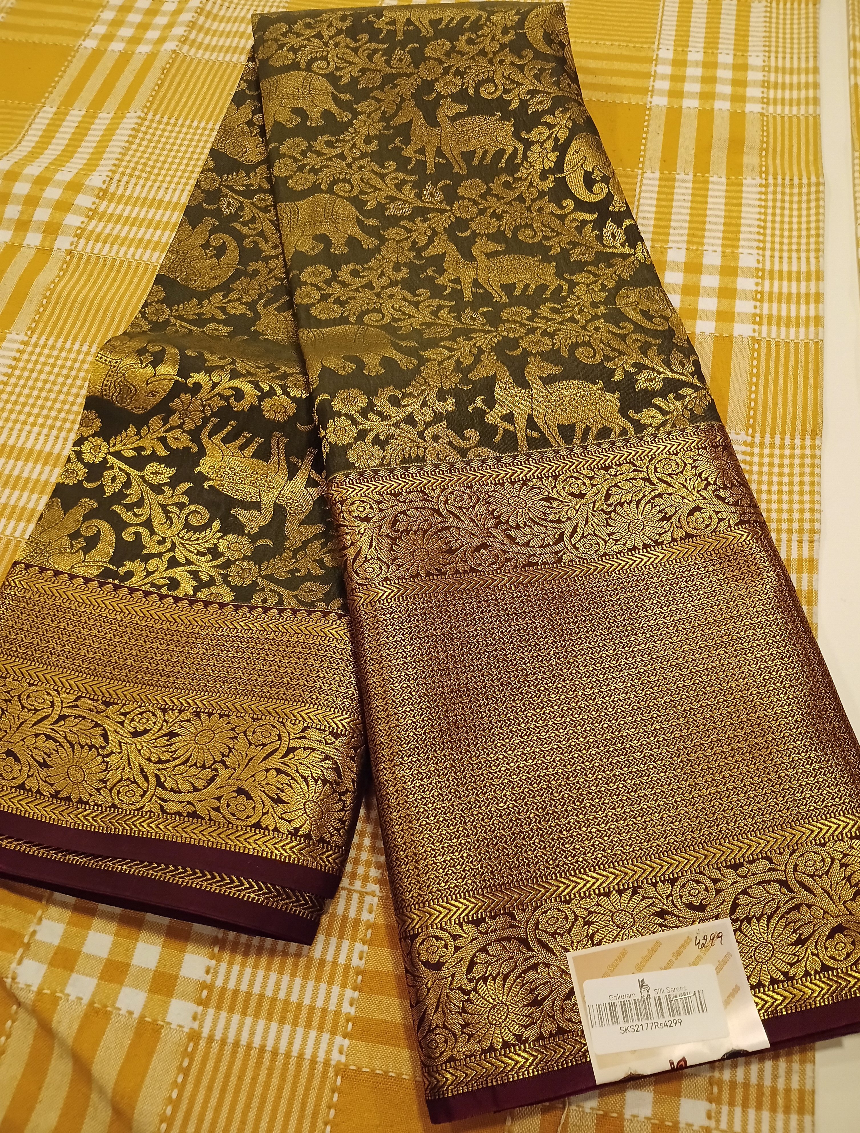Semi Kanchi Silk Saree 296 view 2