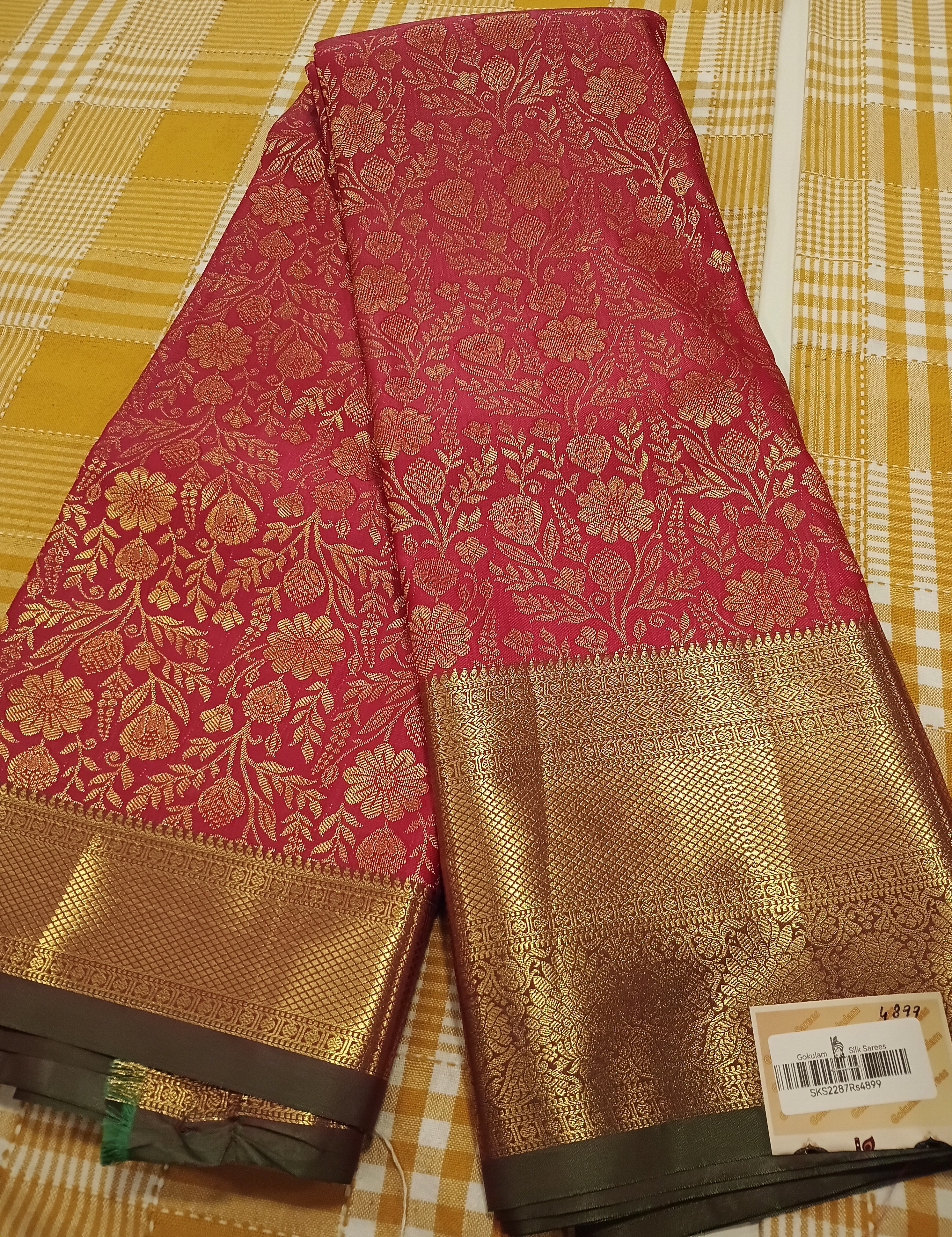 Semi Kanchi Silk Saree 222 view 2