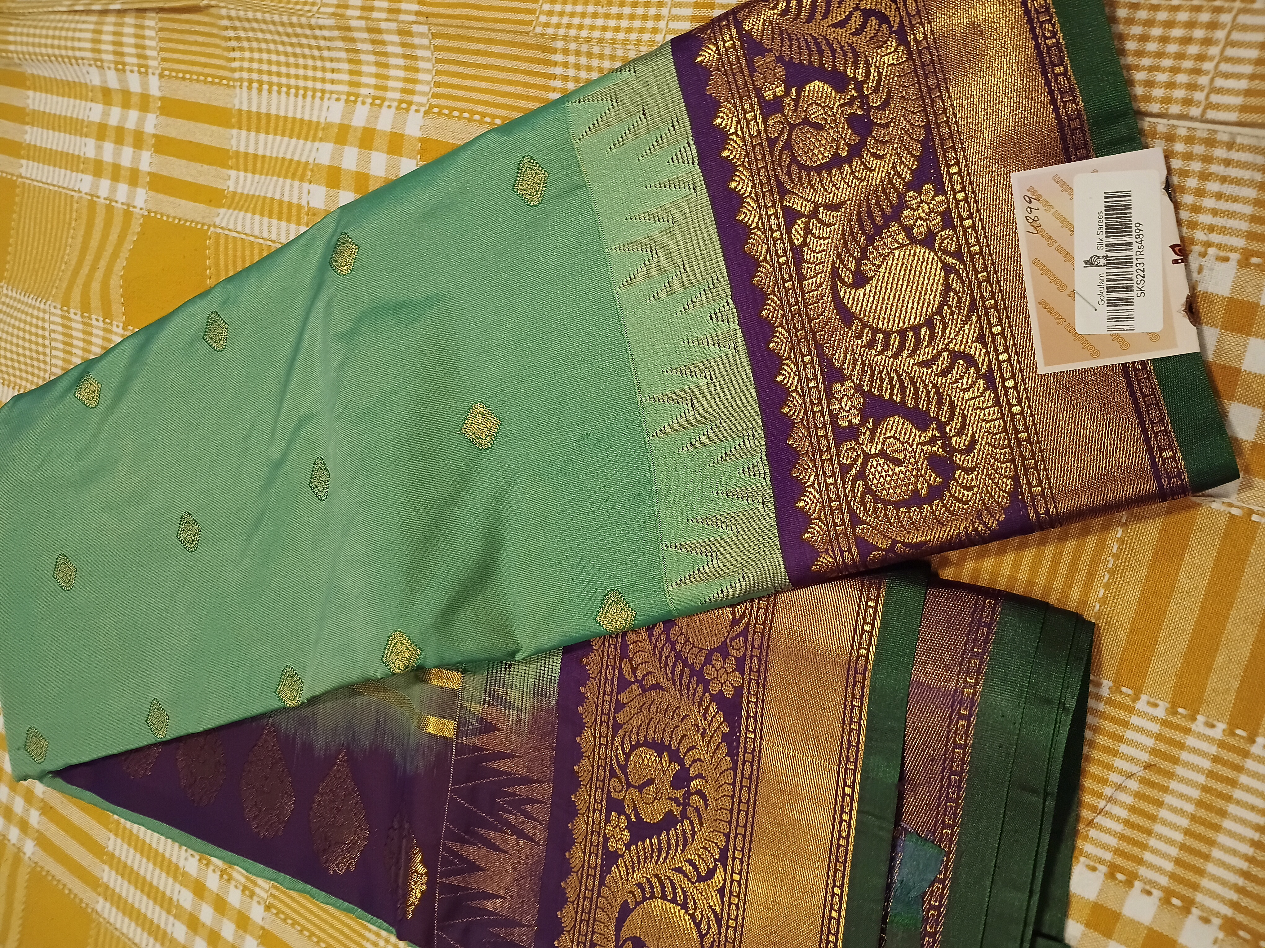 Semi Kanchi Silk Saree 203 view 2