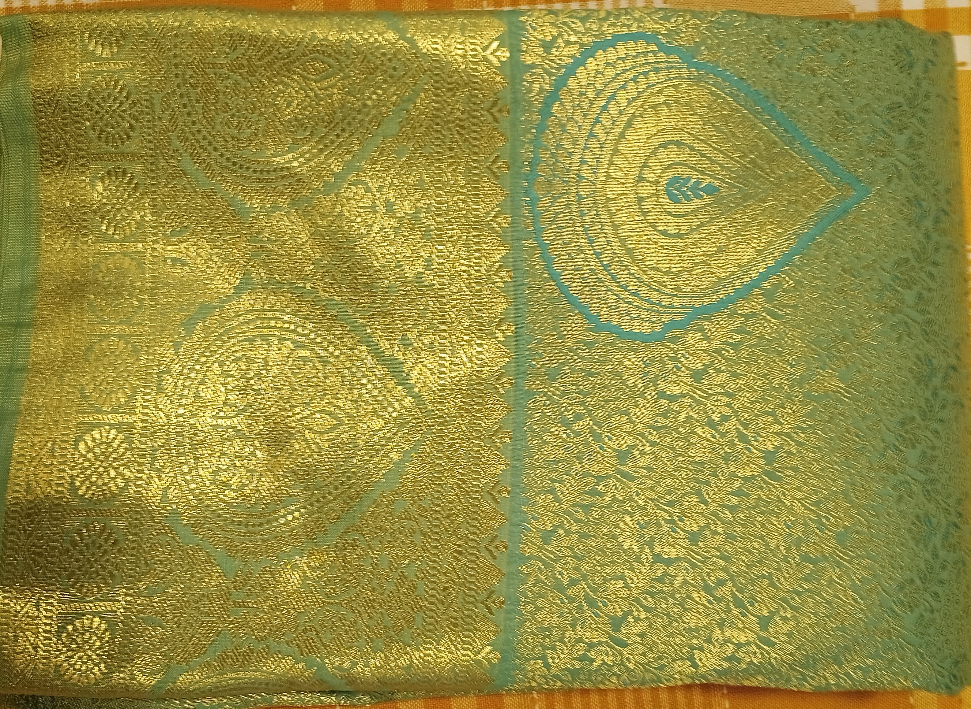 Semi Silk Saree 201 view 2