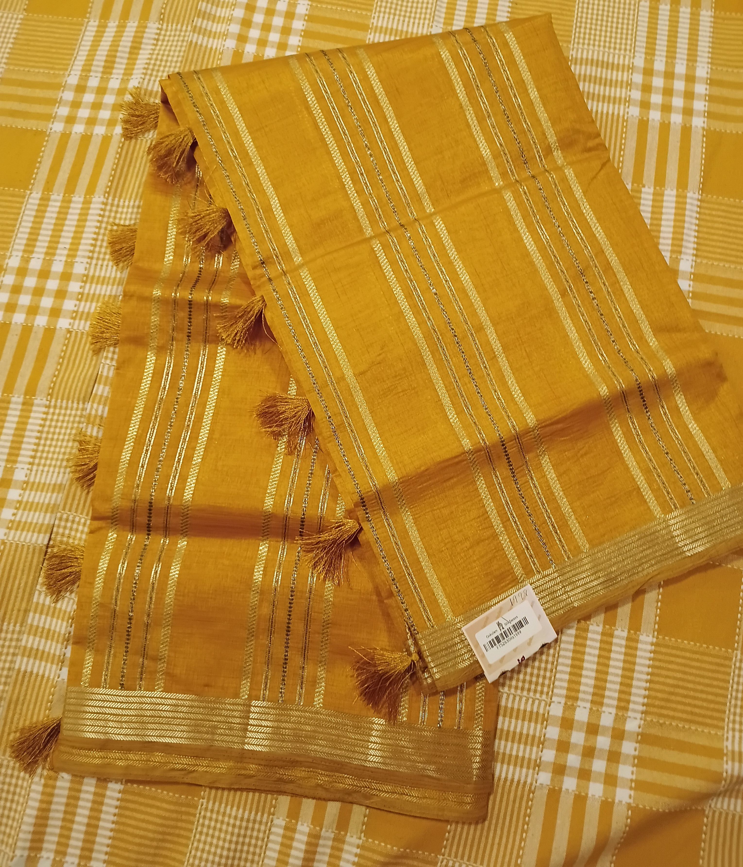 Golden Tussar Silk 028 view 2