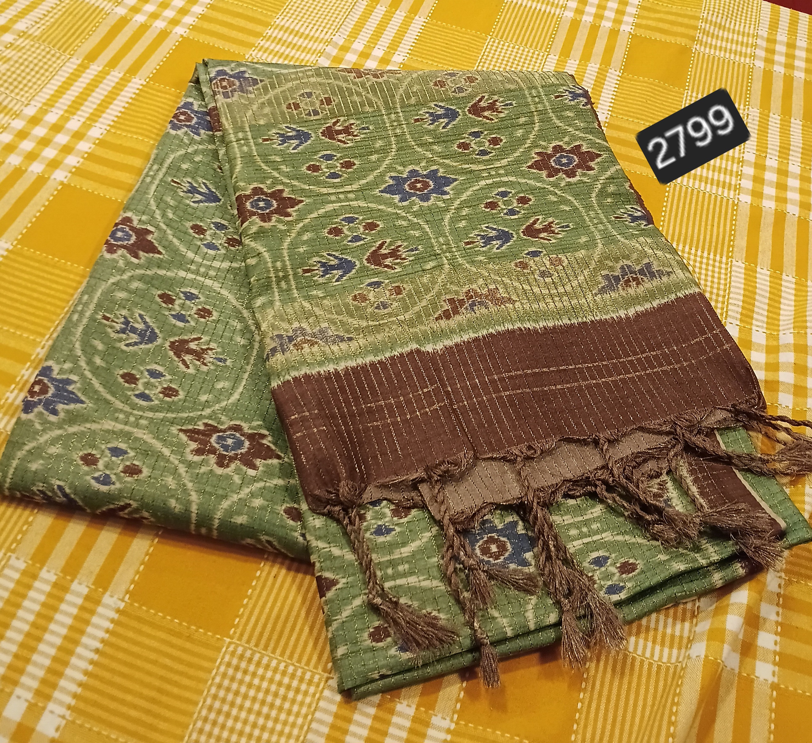 Jute Silk Saree 023 view 2