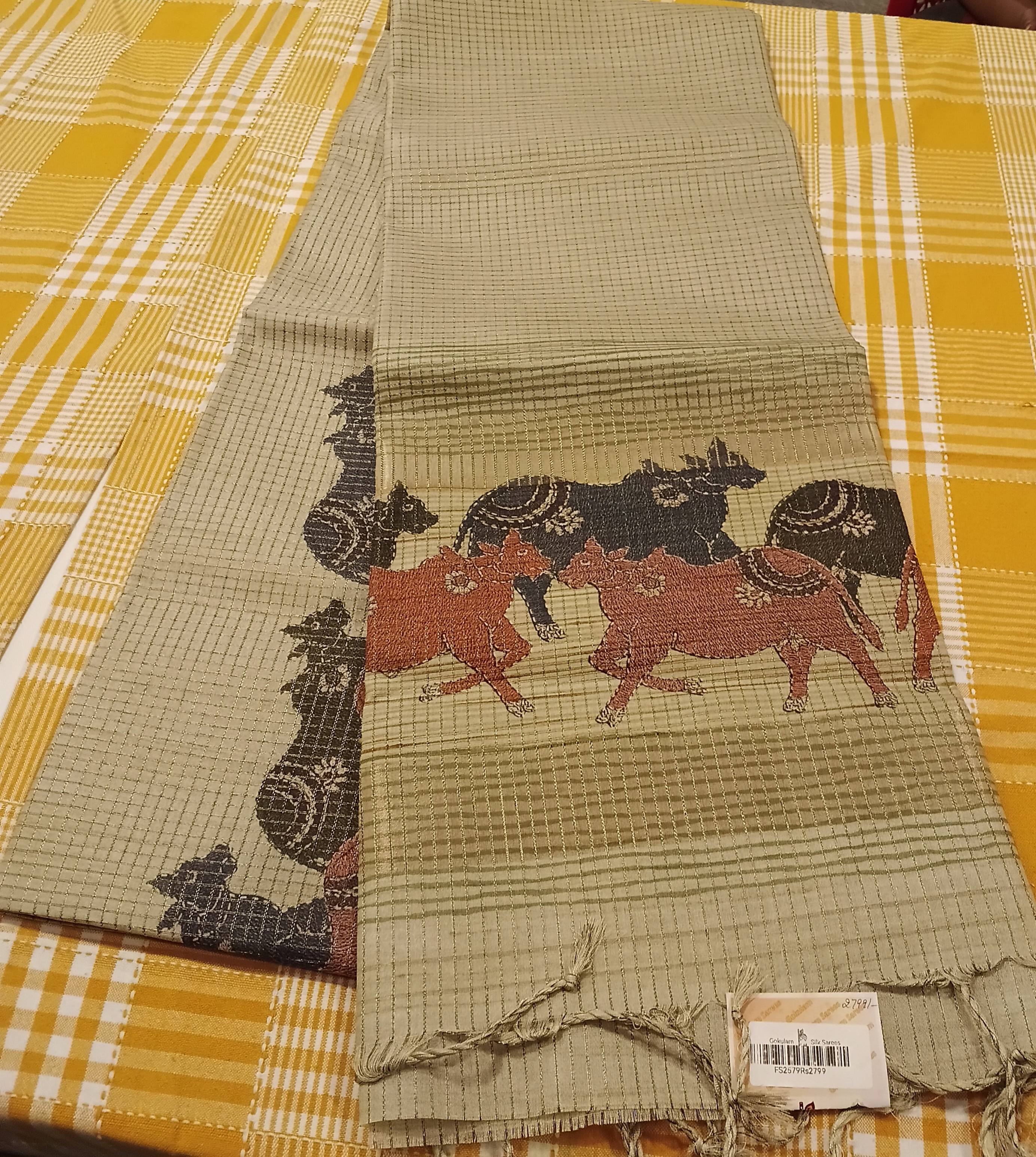 Jute Silk Saree 022 view 2