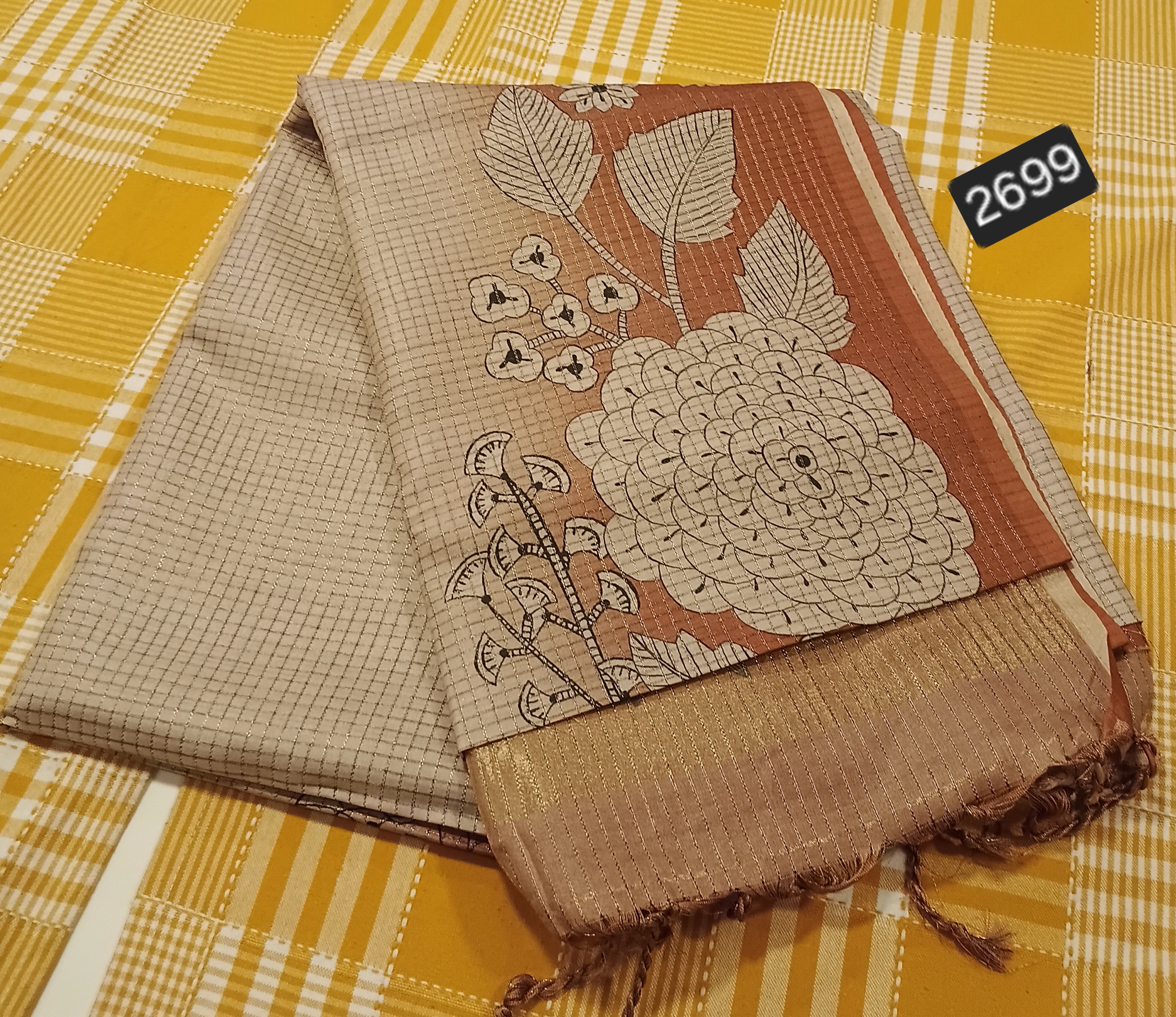 Jute Silk Saree 020 view 2