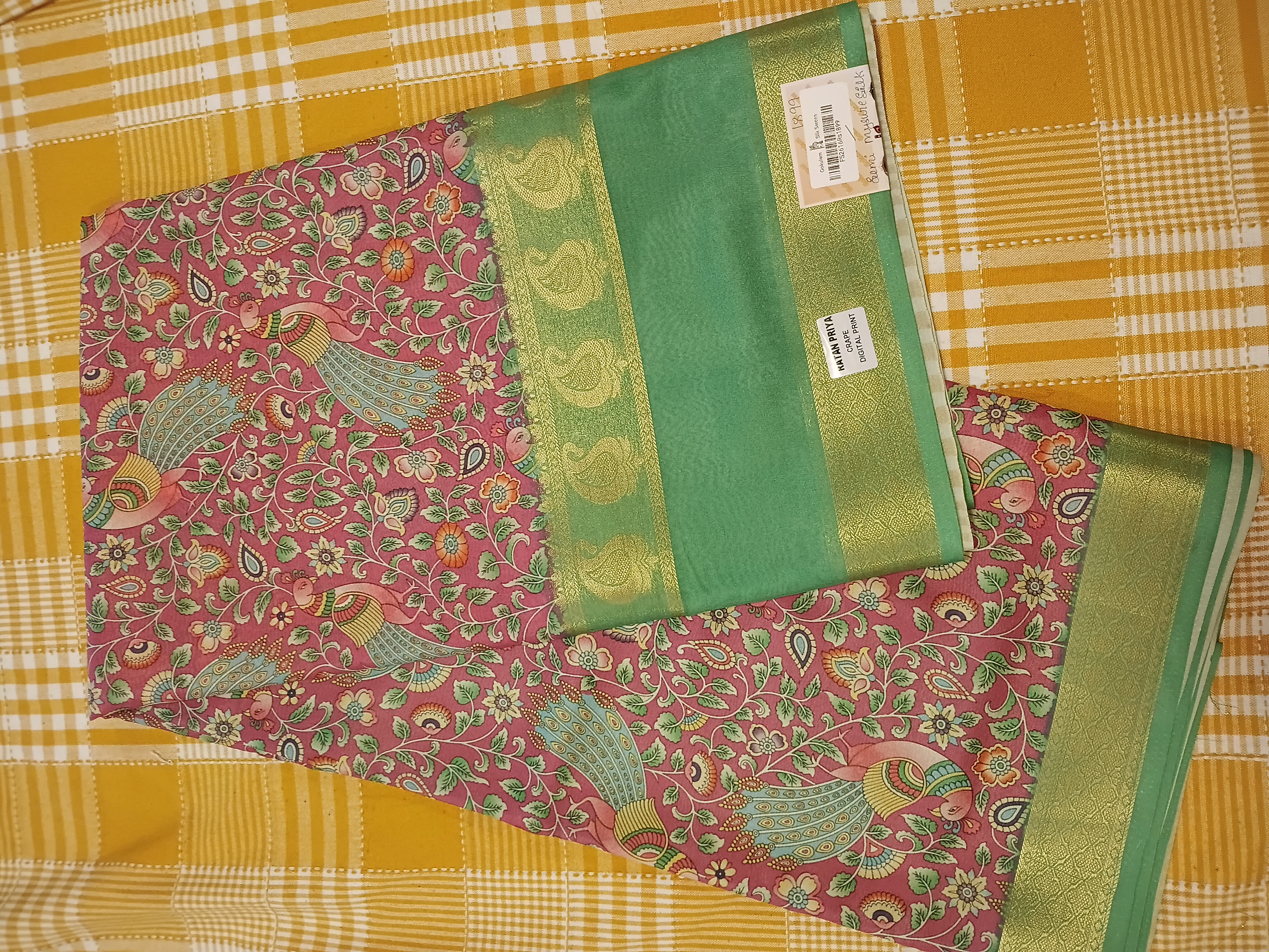 Semi Mysore Silk 041 view 2