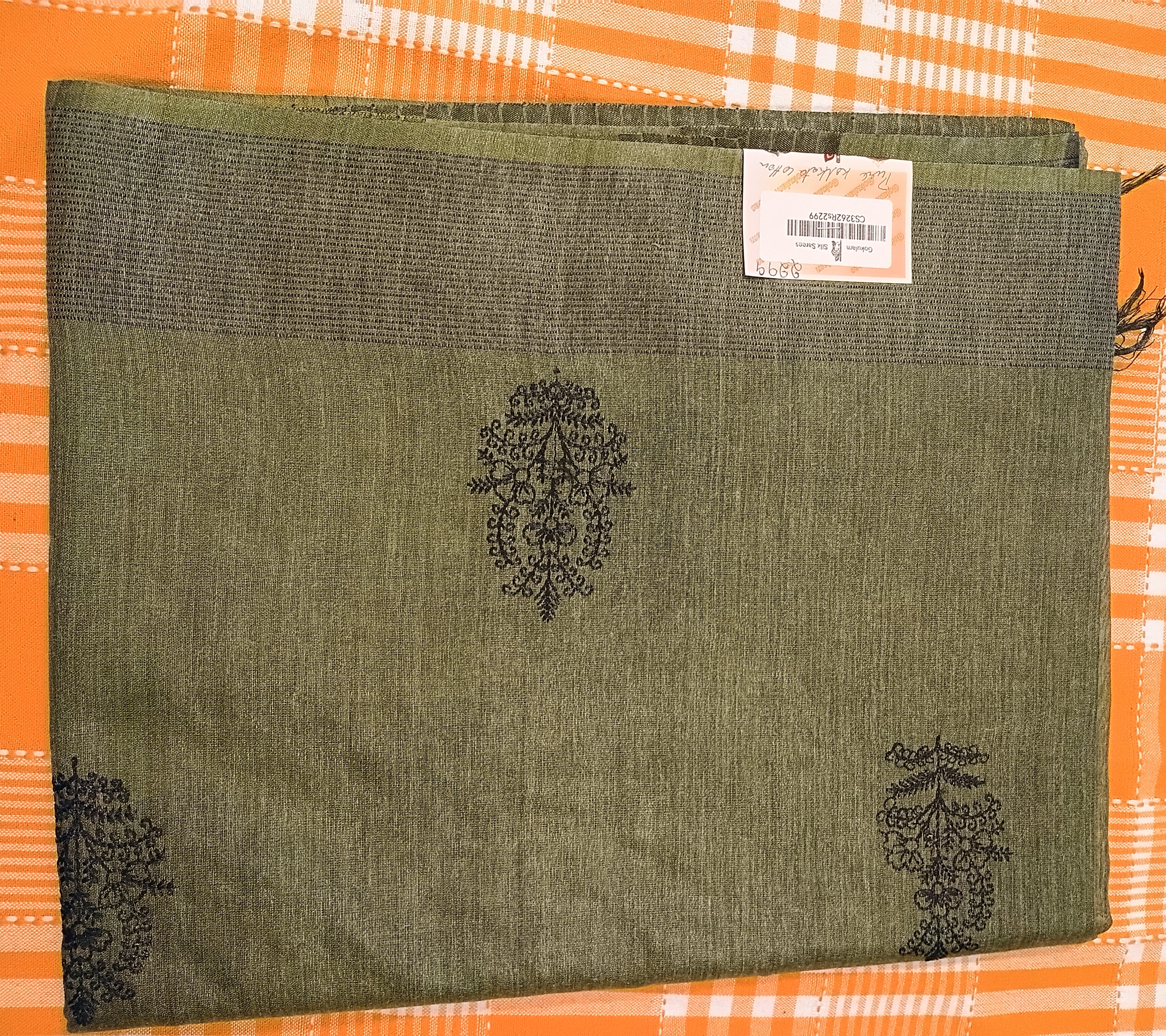 Kolkata Cotton Saree 005 view 2