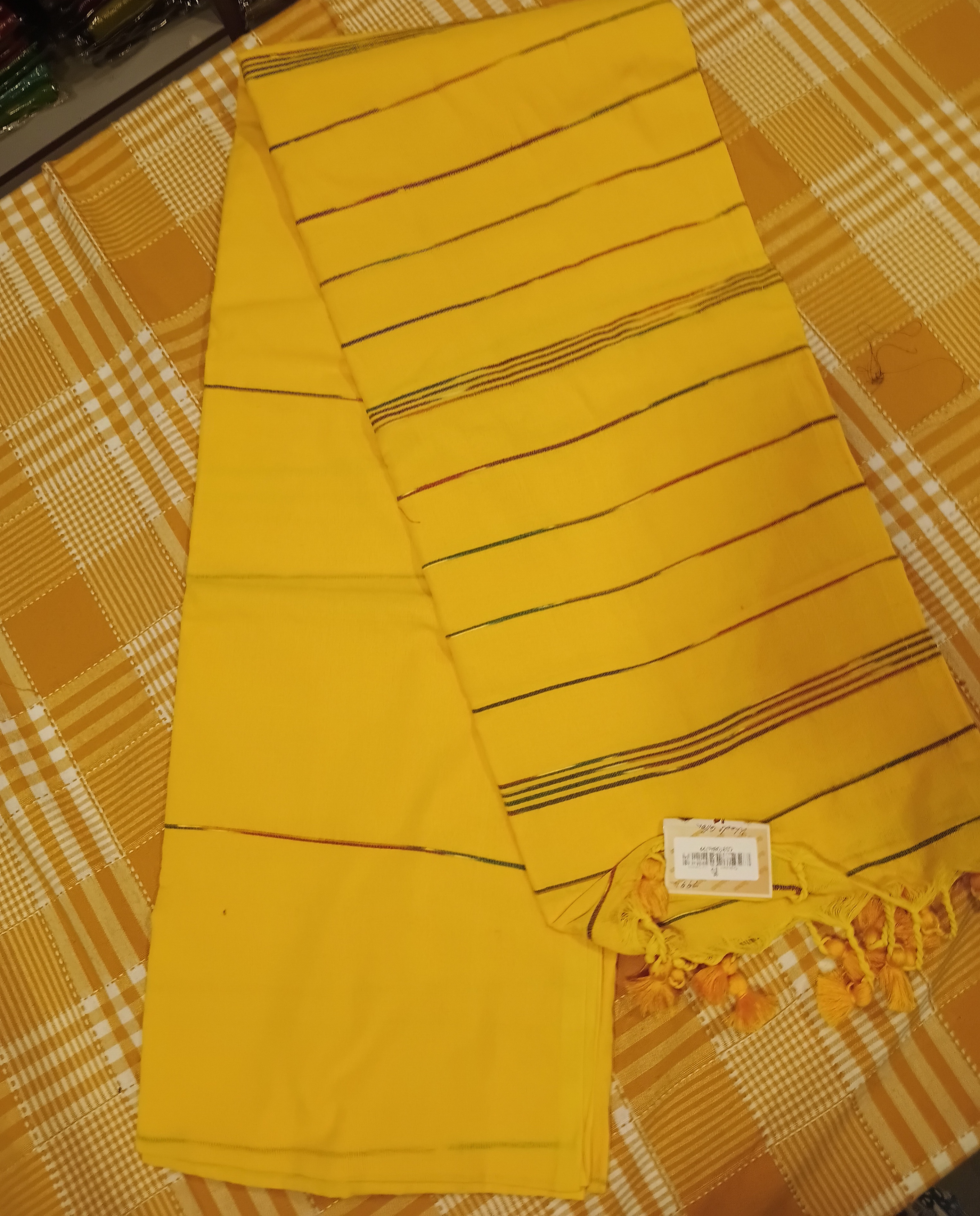 Yellow Khadi Cotton 004 view 2