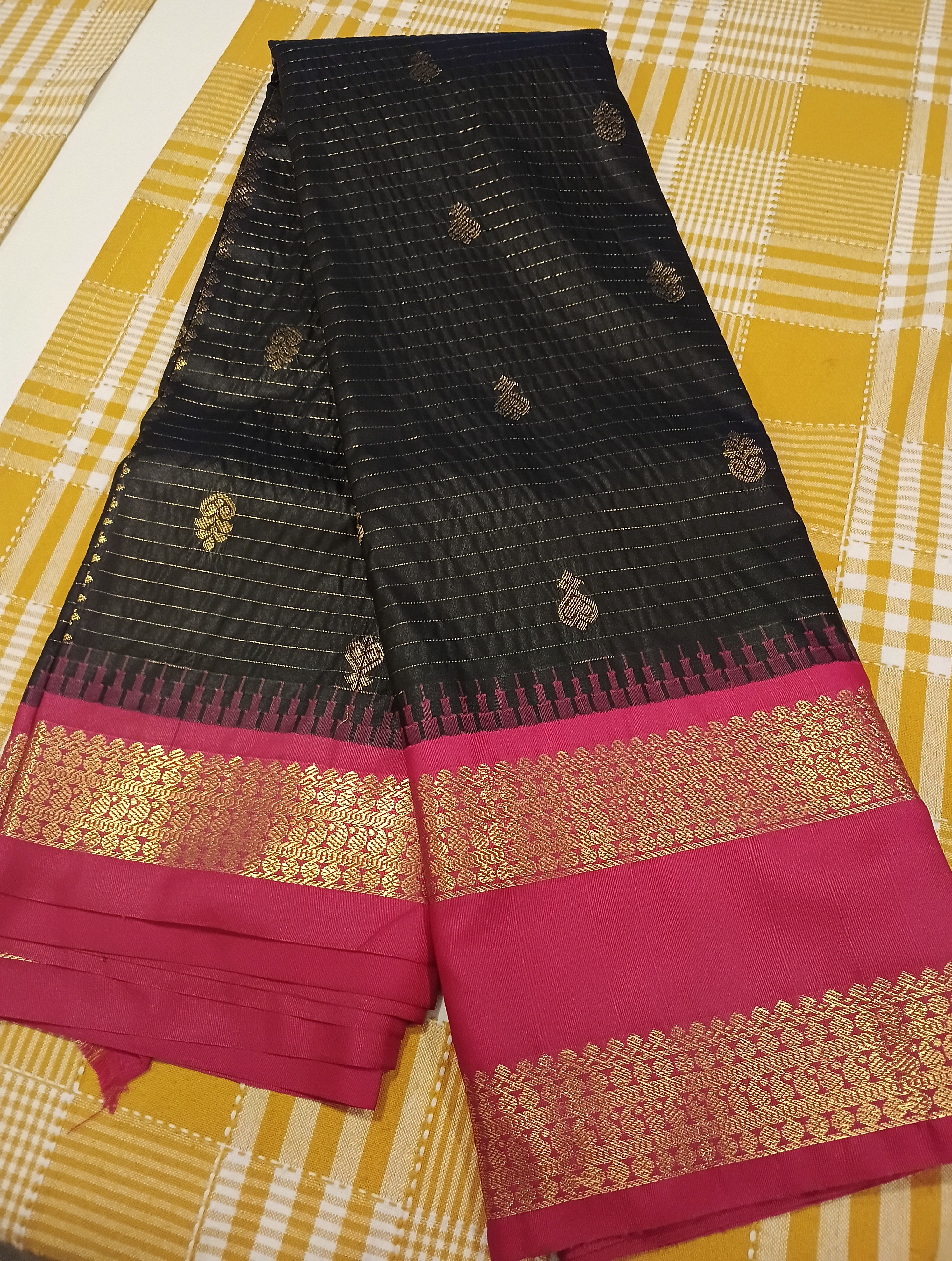 Block With Pink Semi Silk Saree 207 view 2