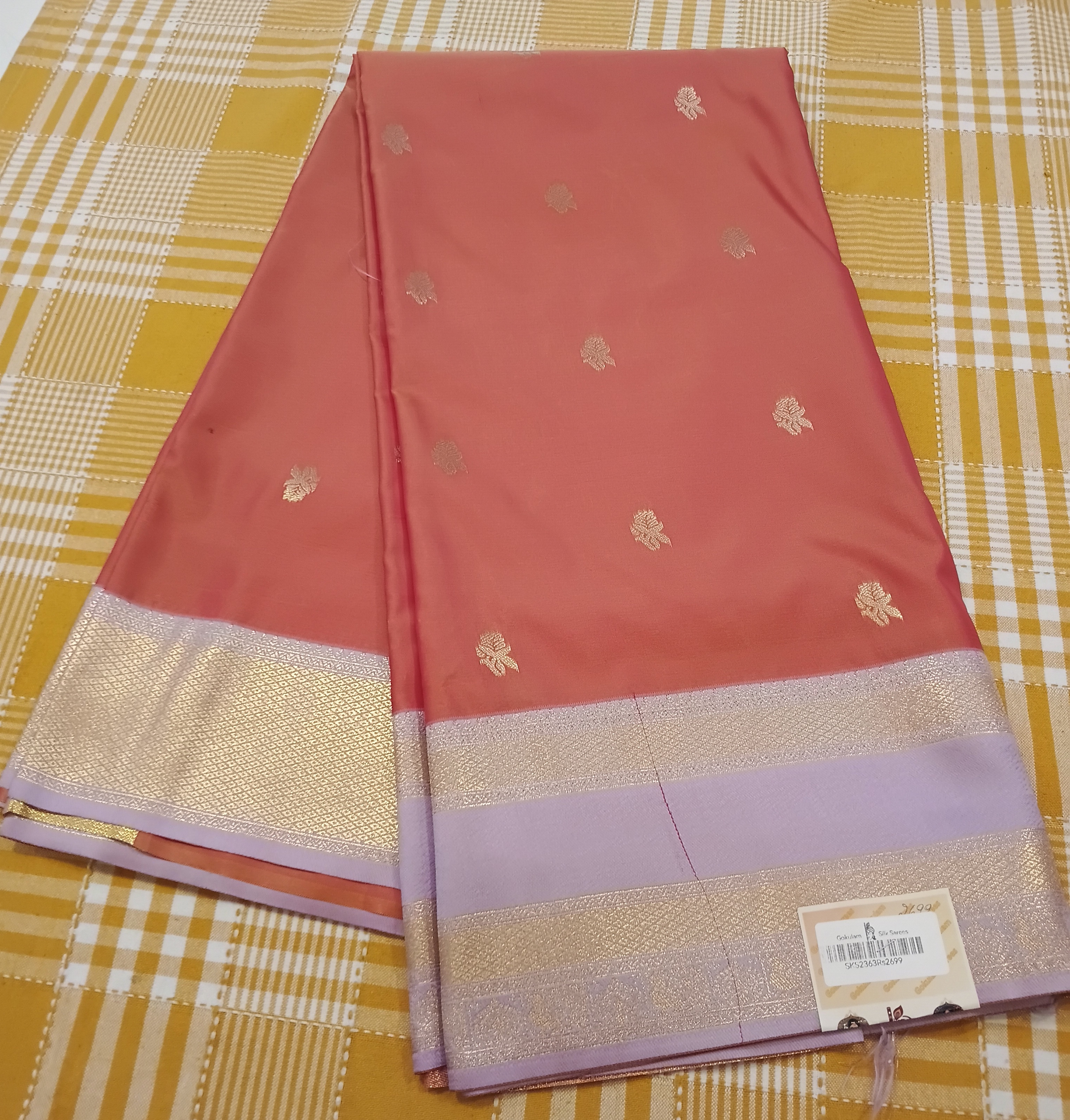 Semi Silk Saree 015 view 2
