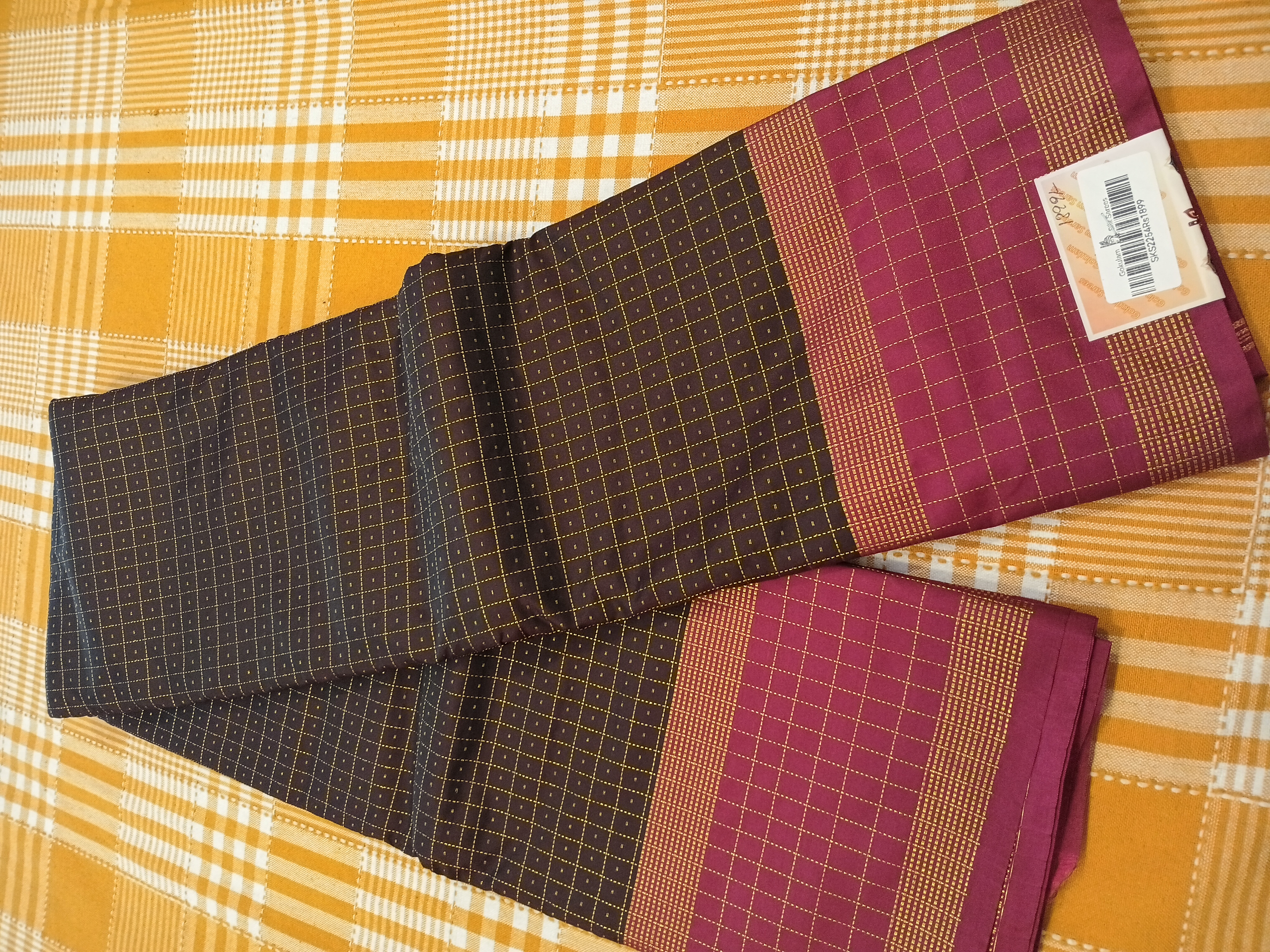Semi Silk Saree 199 view 2