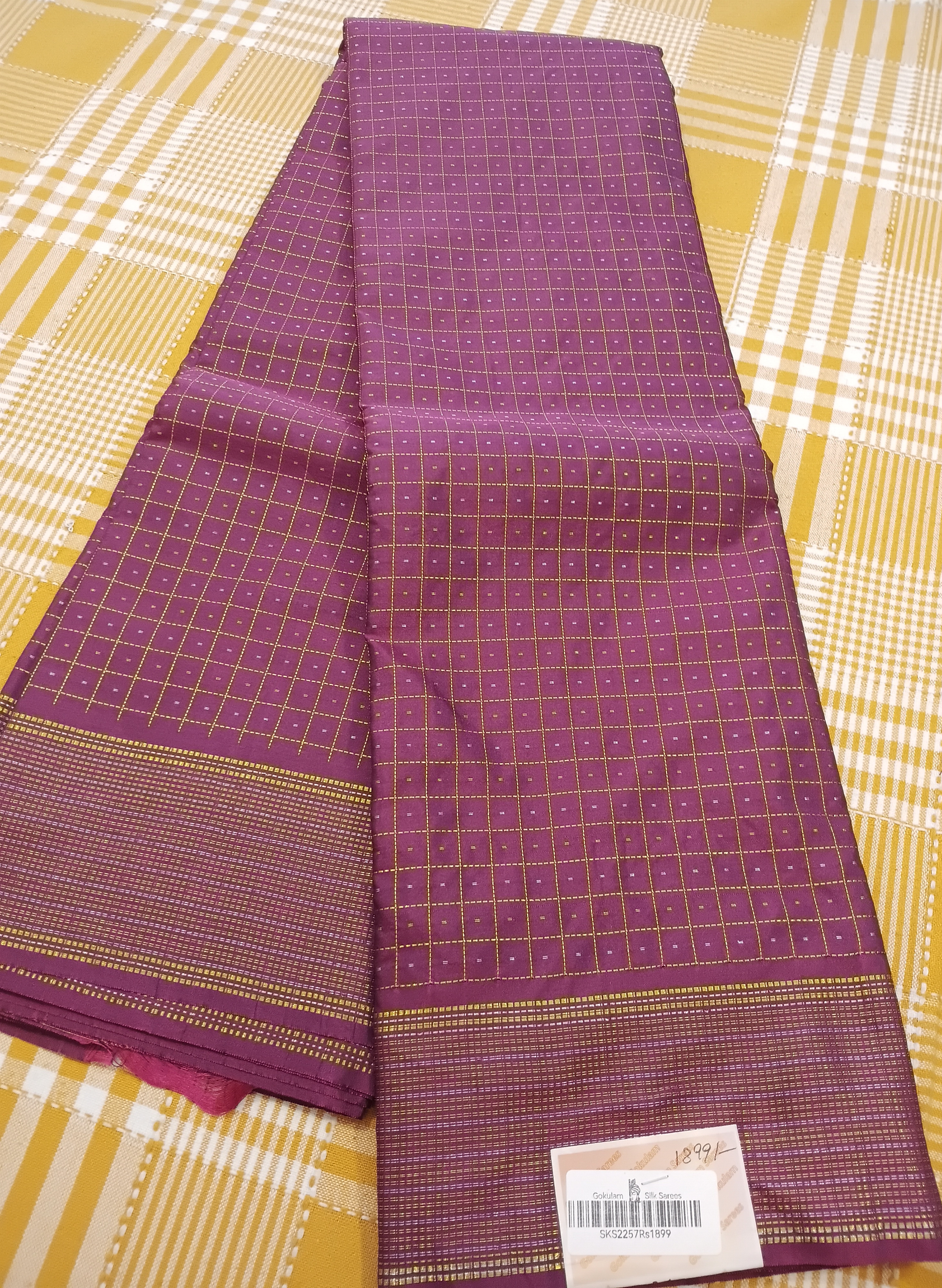 Semi Silk Saree 198 view 2