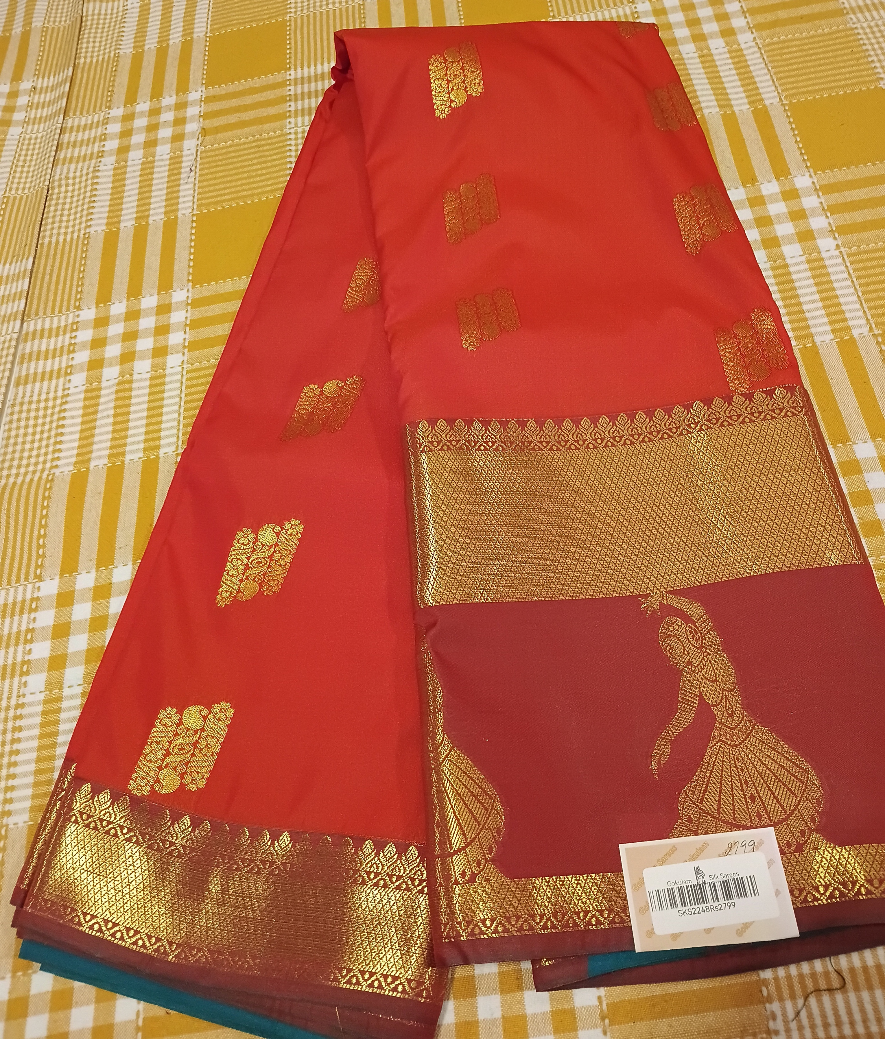 Semi Silk Saree 185 view 2