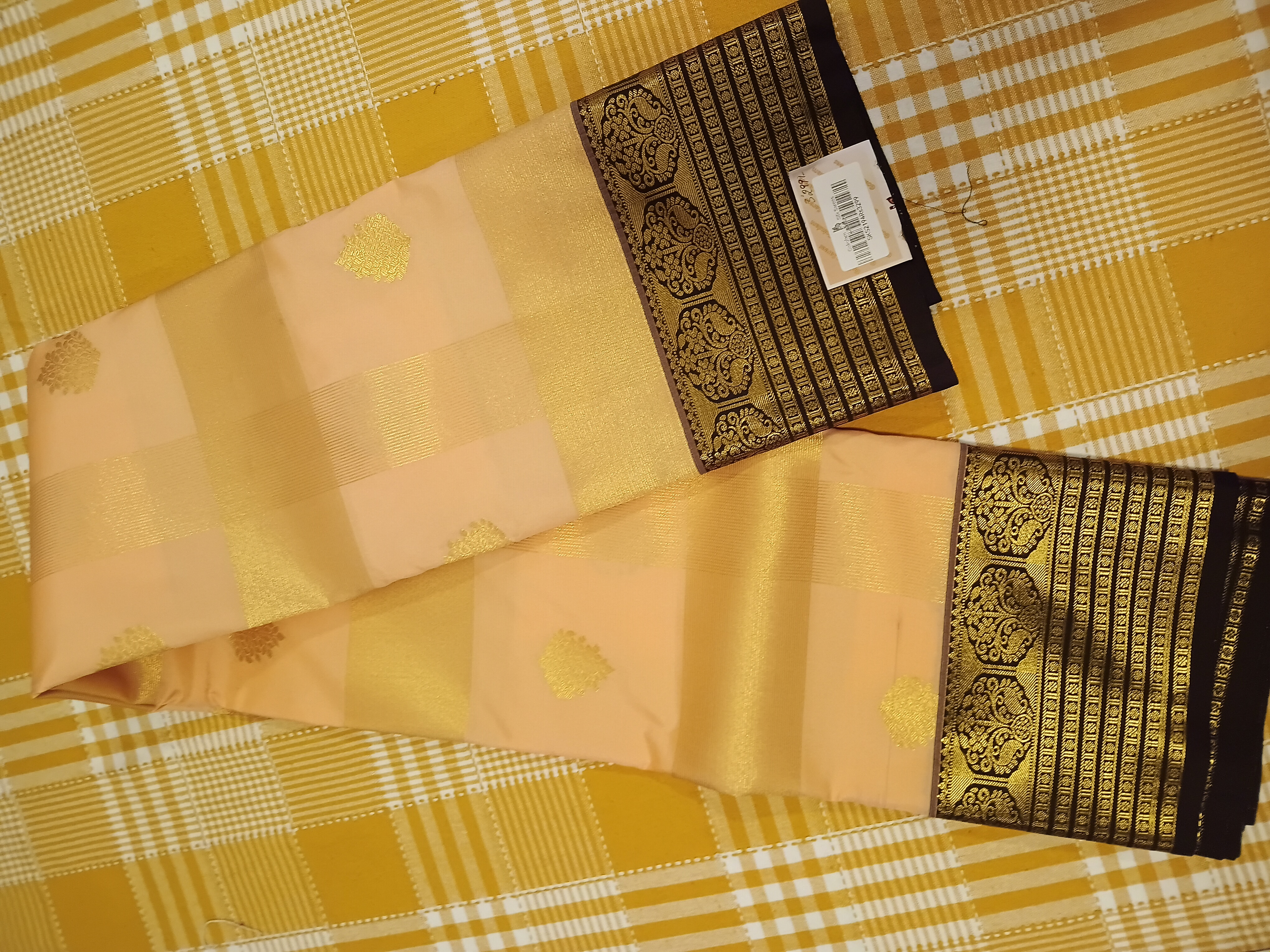 Semi Kanchi Silk Saree 180 view 2